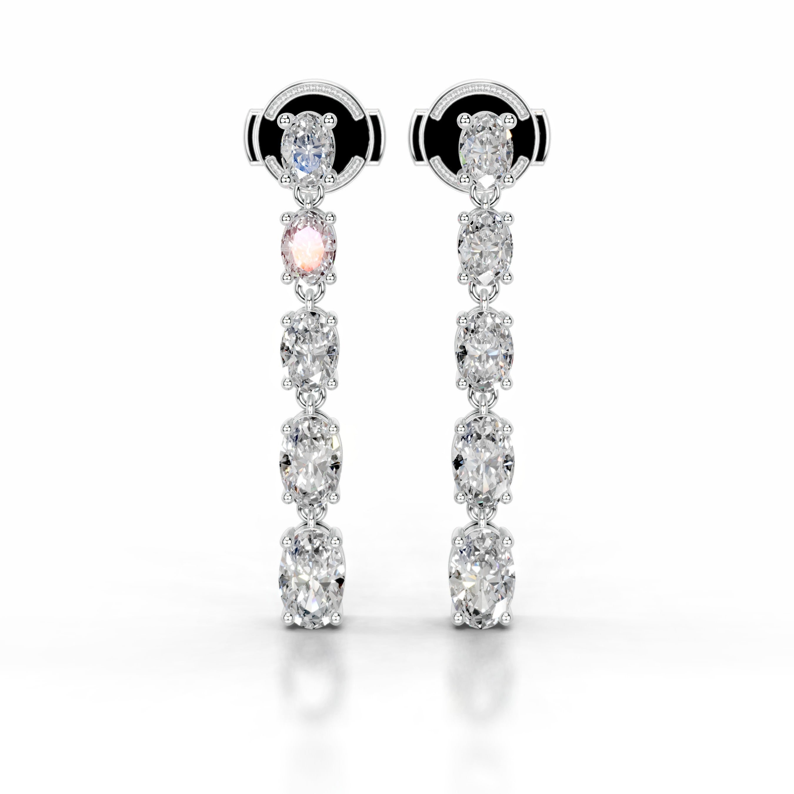 Genevieve Lab Grown Diamond Earrings - 18K White Gold、mySite、hinf8tx79