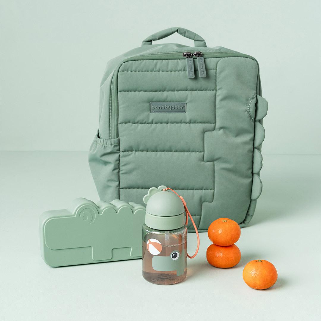  Done by Deer Straw Bottle - Green - Croco、mySite、merchandisen