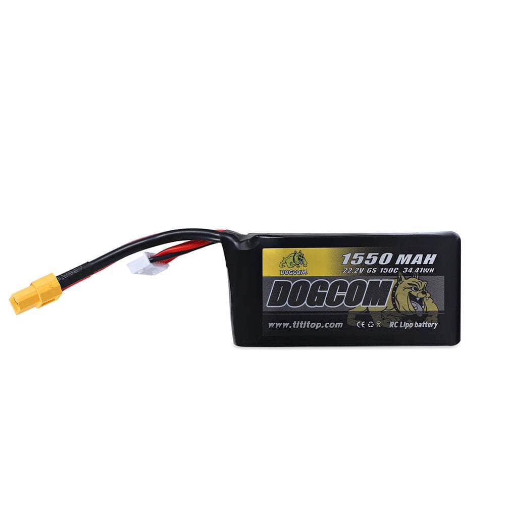  DogCom 22.2V 6S 1550mAh 150C Lipo Battery - XT60、mySite、merchandisen