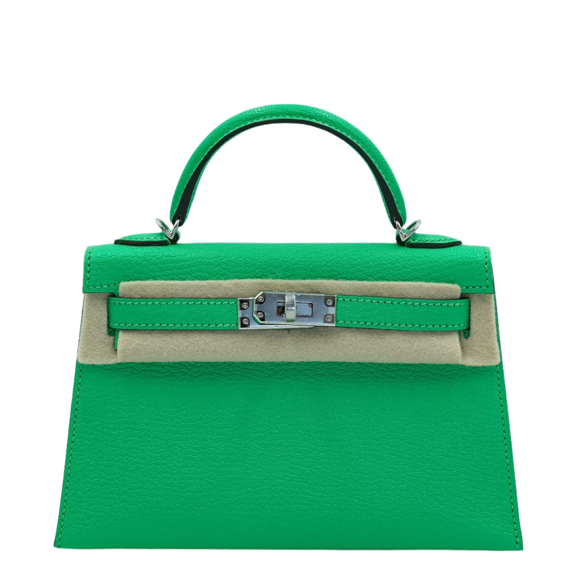Hermès Mini Kelly II Sellier 20 Vert Comics Chèvre Mysore Palladium Hardware、mySite、garminoutage.com