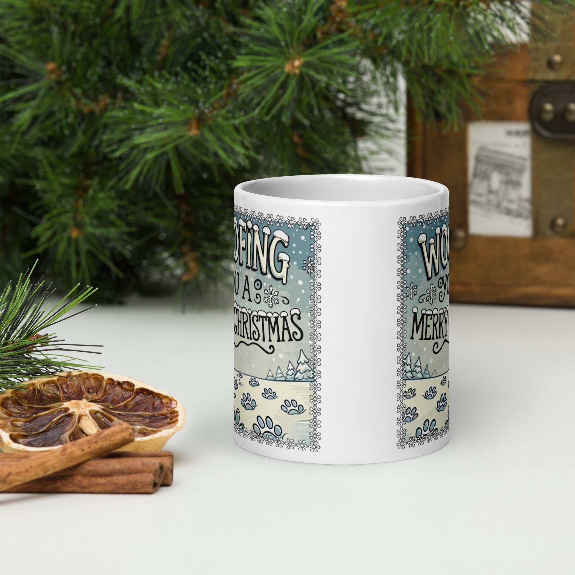 Woofing You A Merry Christmas Mug、mySite、camillekostekn