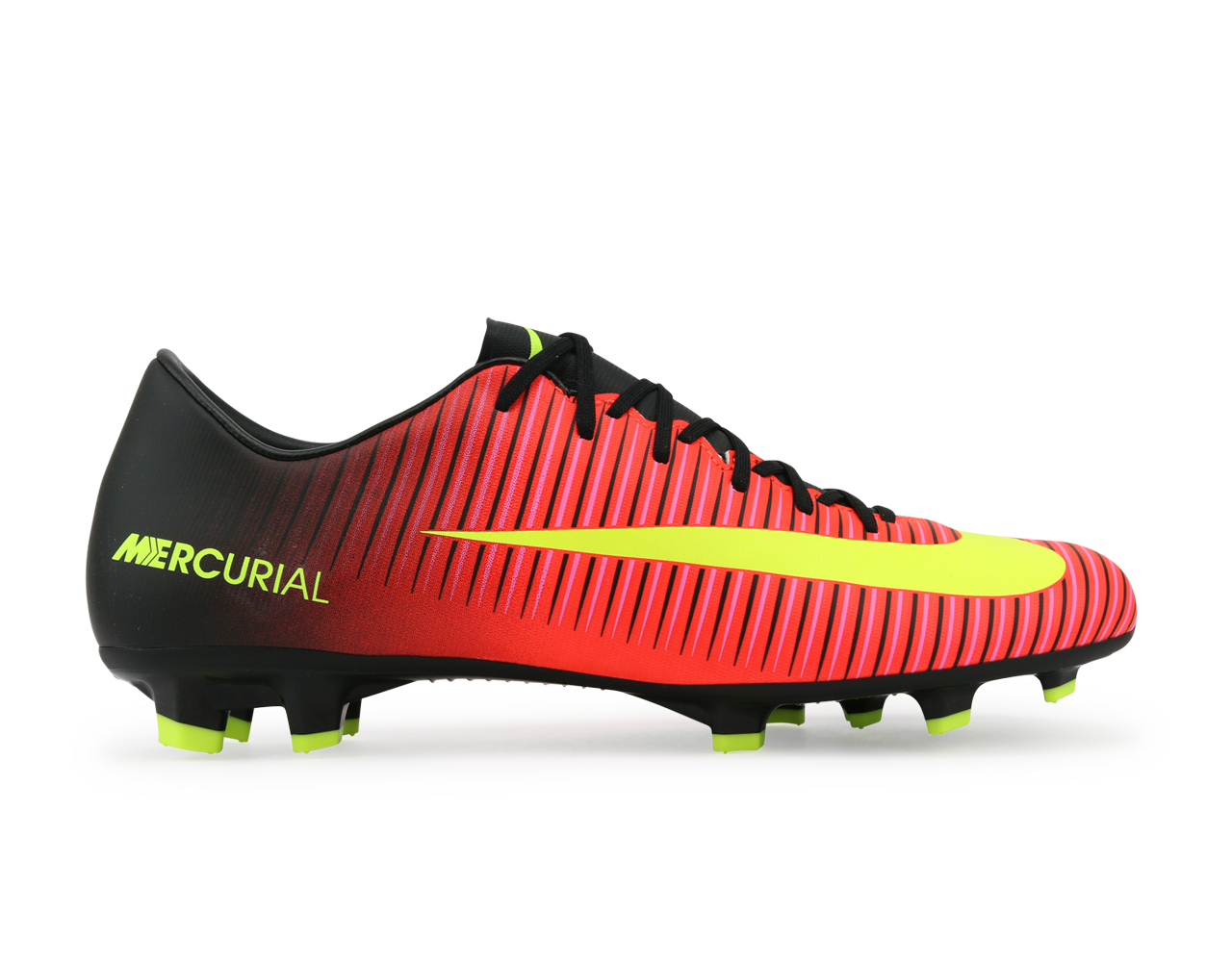 Nike Men's Mercurial Victory VI FG Total Crimson/Volt Black/Pink Blast、mySite、noshort
