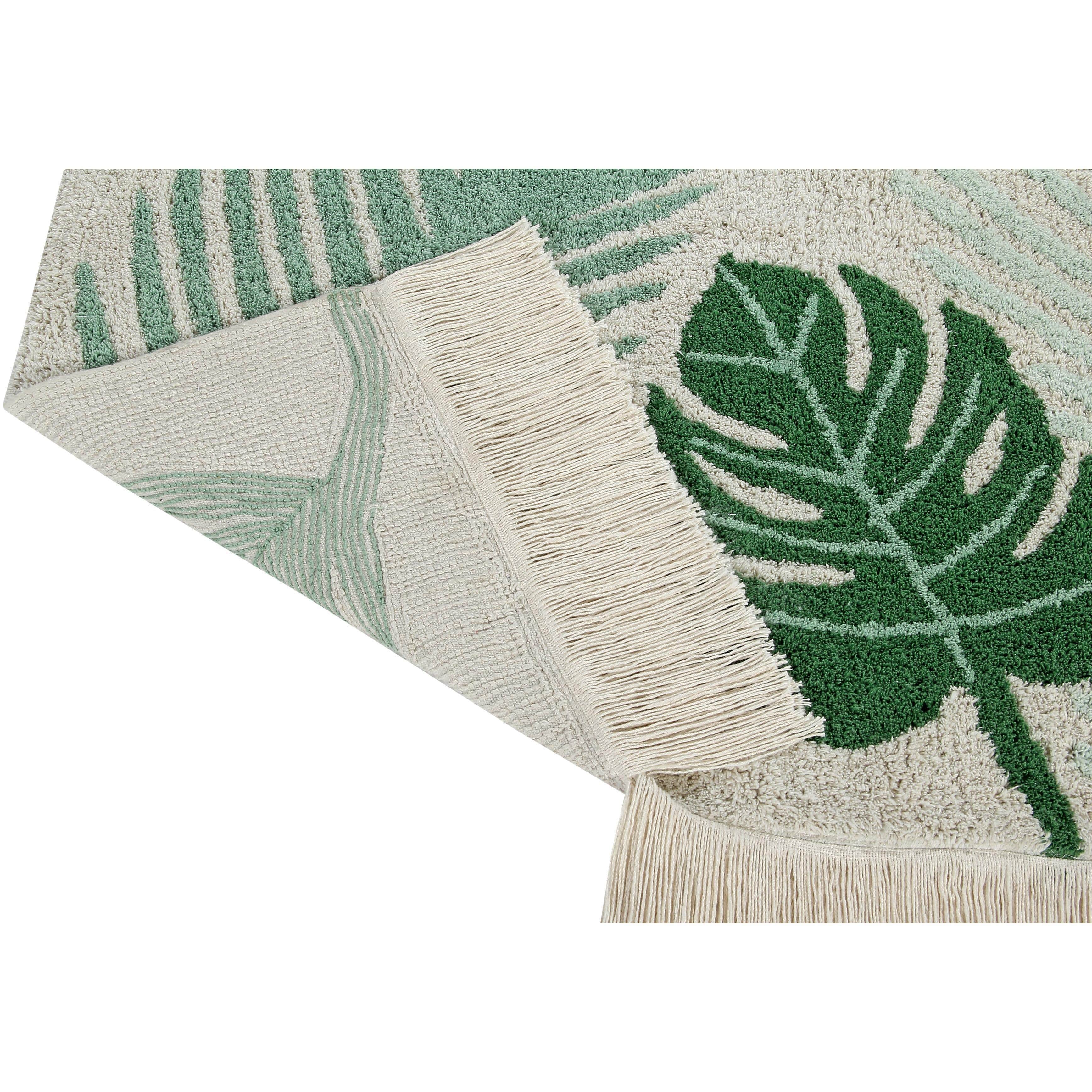 Tropical Green Machine Washable Area Rug、mySite、gigharbornorthrealestate
