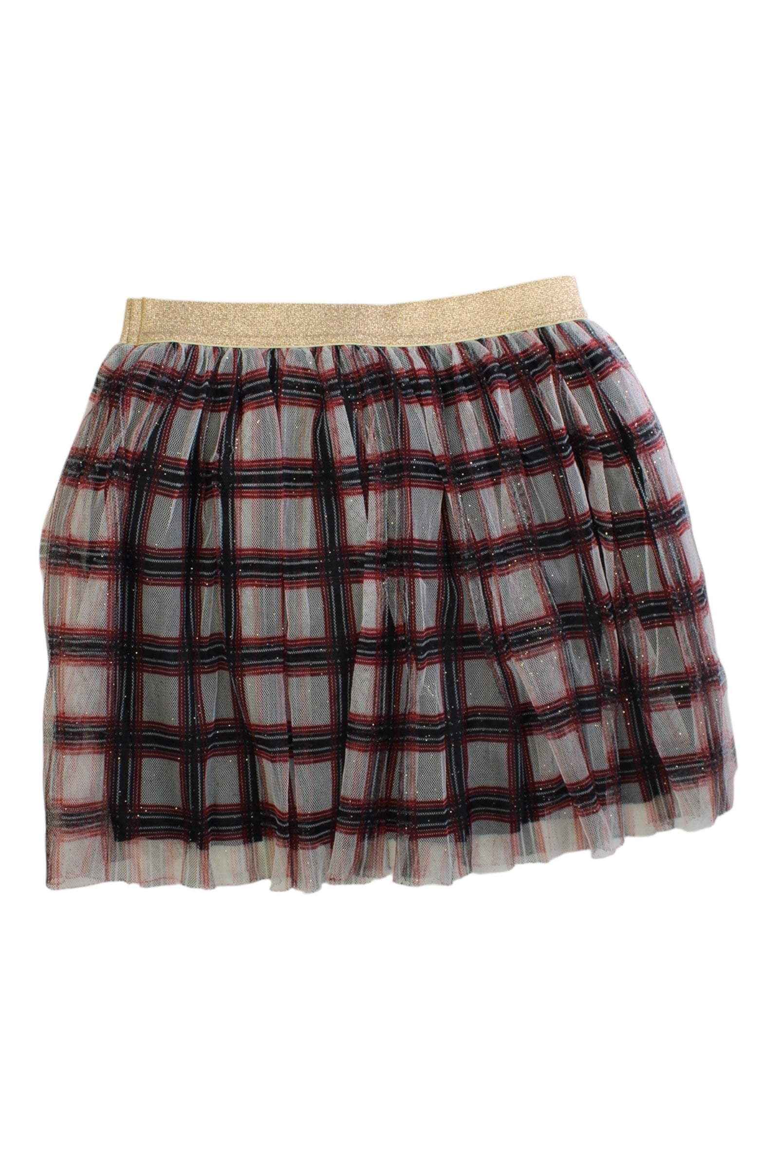 Petit Bateau Checkered Tulle Skirt 12Y、mySite、g9winljtr