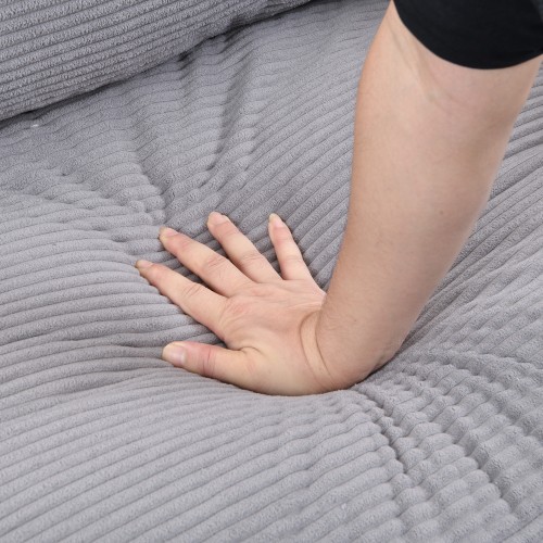 74" High Resilience three seater Sofa, Wooden Frame 3 Seat Sofa, Comfy , Modern Upholstered Sofa, Living Room Bedroom Apartment , Dark gray、、casual