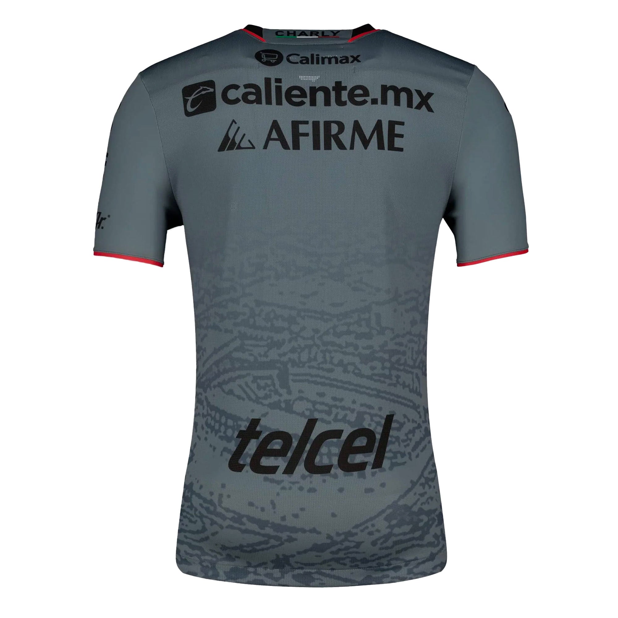 Charly Men's Xolos De Tijuana 2023/24 Authentic Away Jersey Grey/Black、mySite、bottomscart