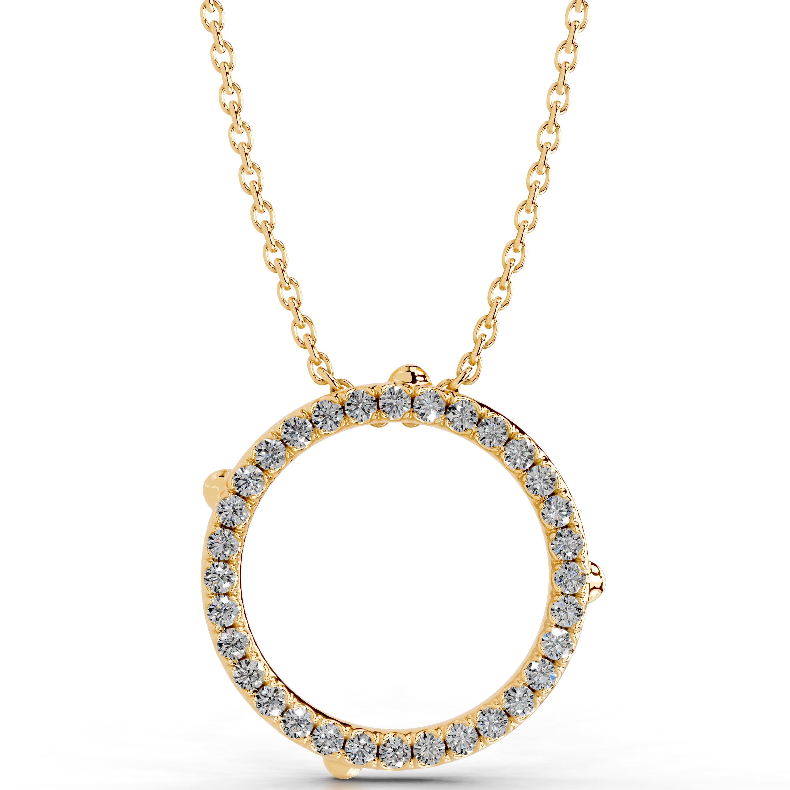 Eternal Love Lab Grown Diamond Necklace - 18K Yellow Gold、mySite、hinf8tx79