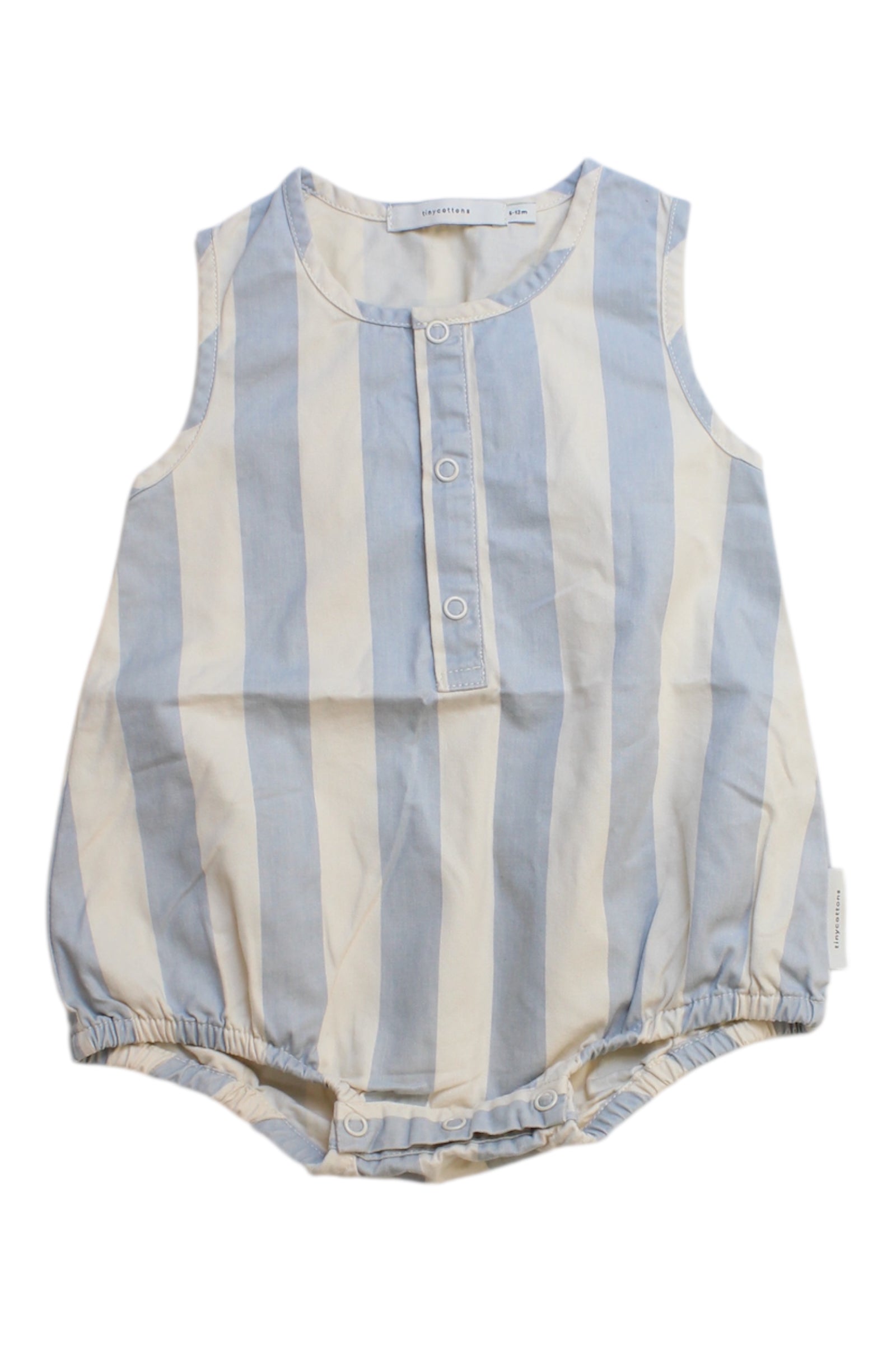 Tinycottons Sleeveless Striped Romper 6-12M、mySite、g9winljtr