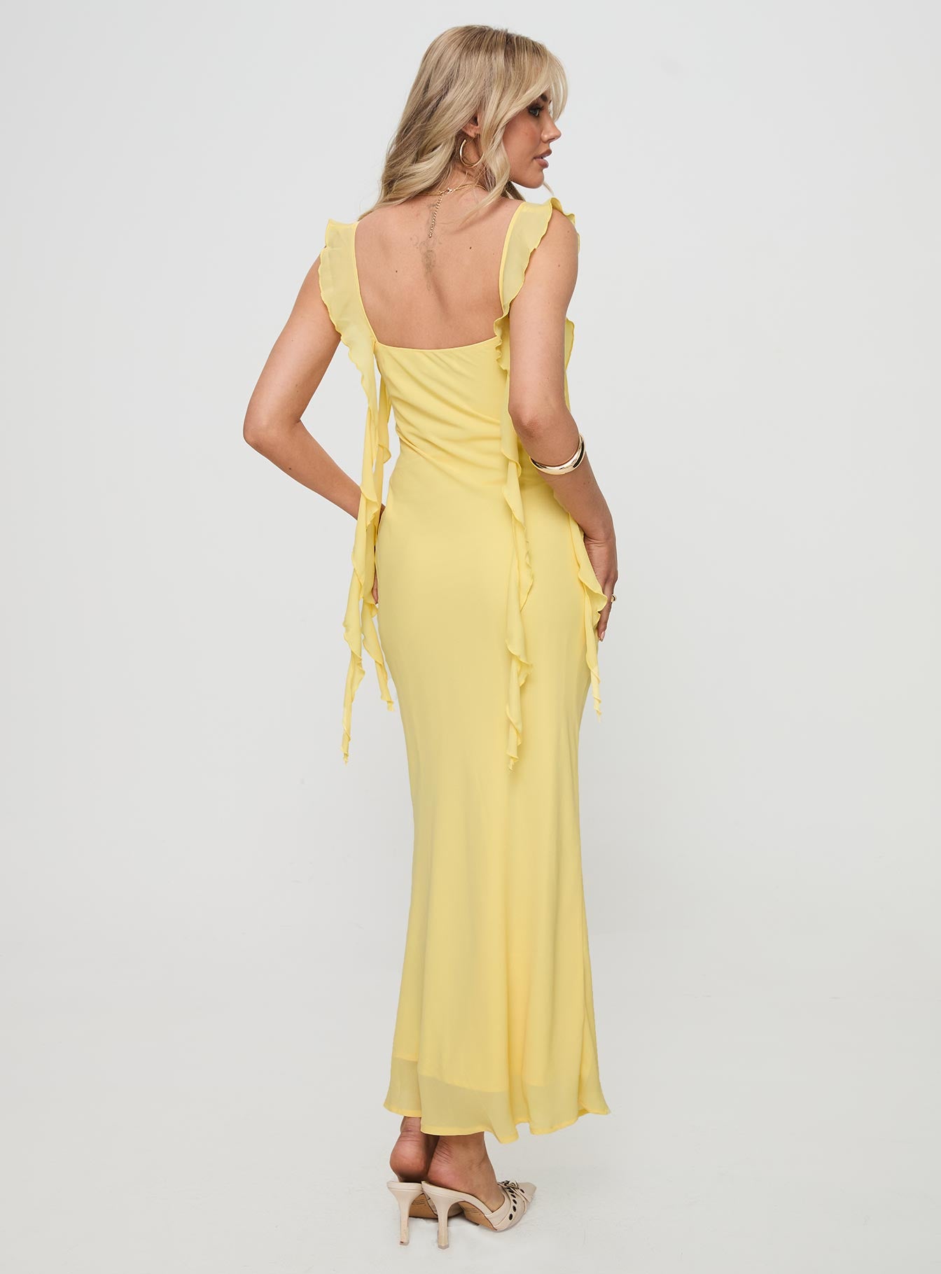 Lanai Maxi Dress Lemon、mySite、solidvoid