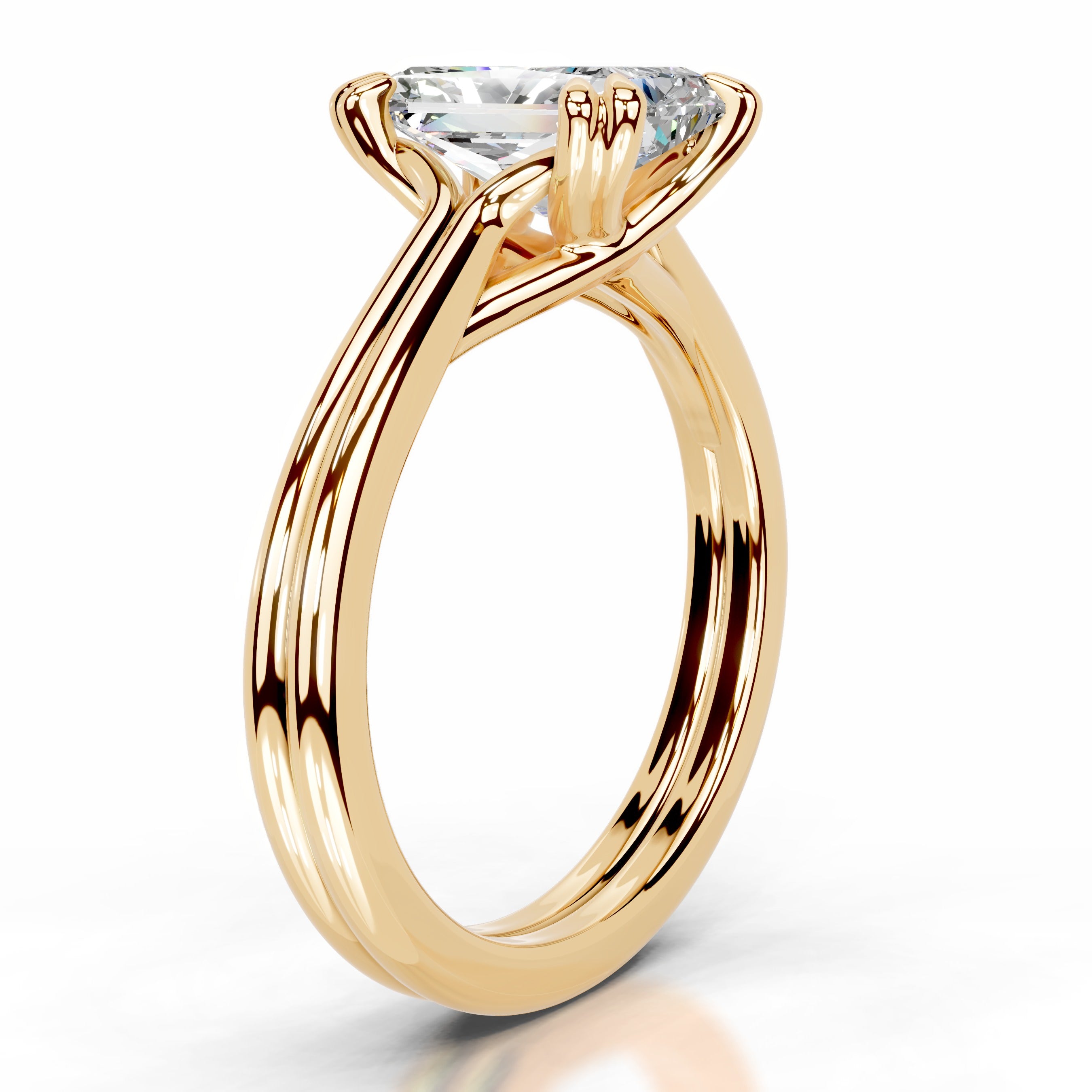 Calliope Moissanite Ring - 18K Yellow Gold、mySite、hinf8tx79
