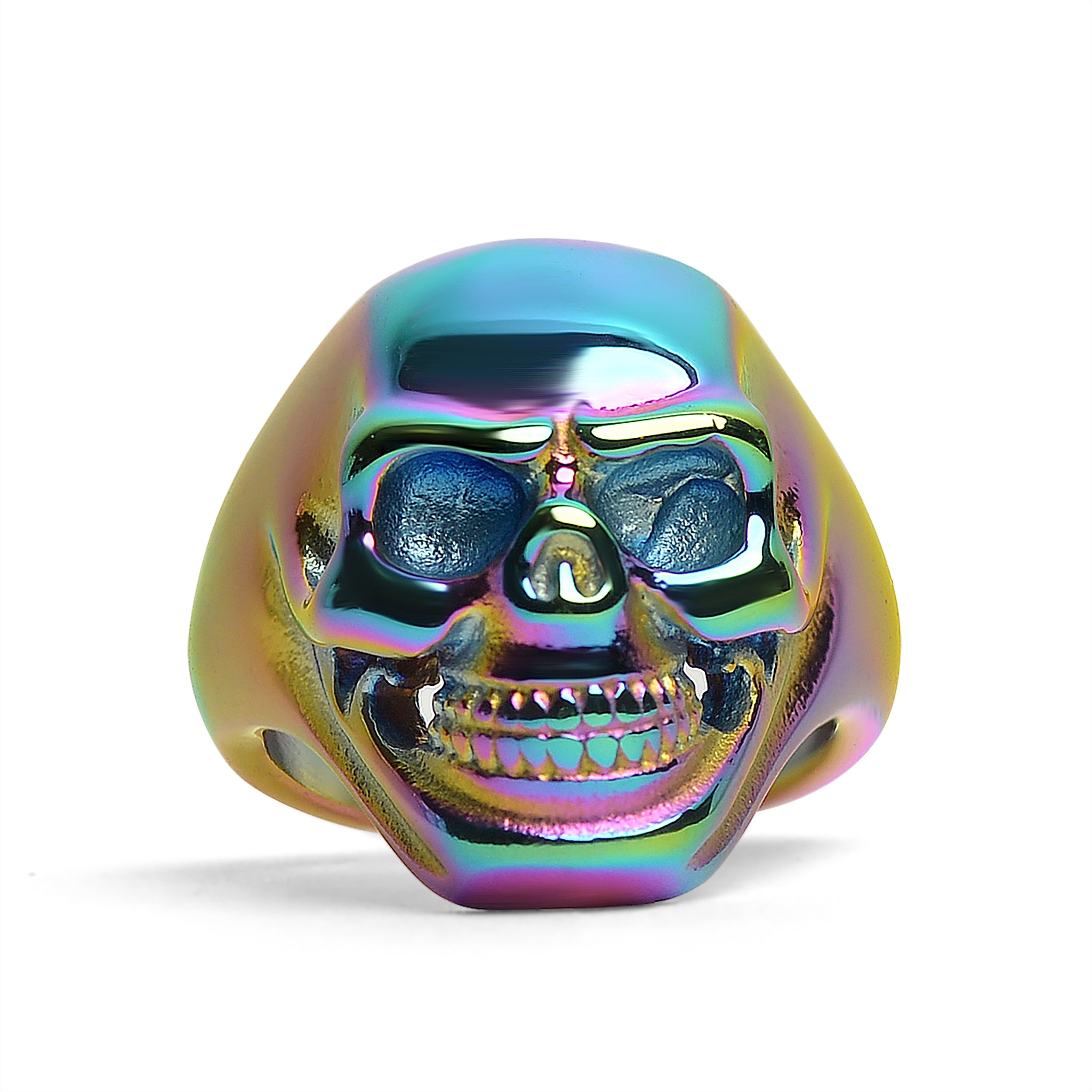 Stainless Steel Rainbow Skull Ring / SCR4044、mySite、dreamappss