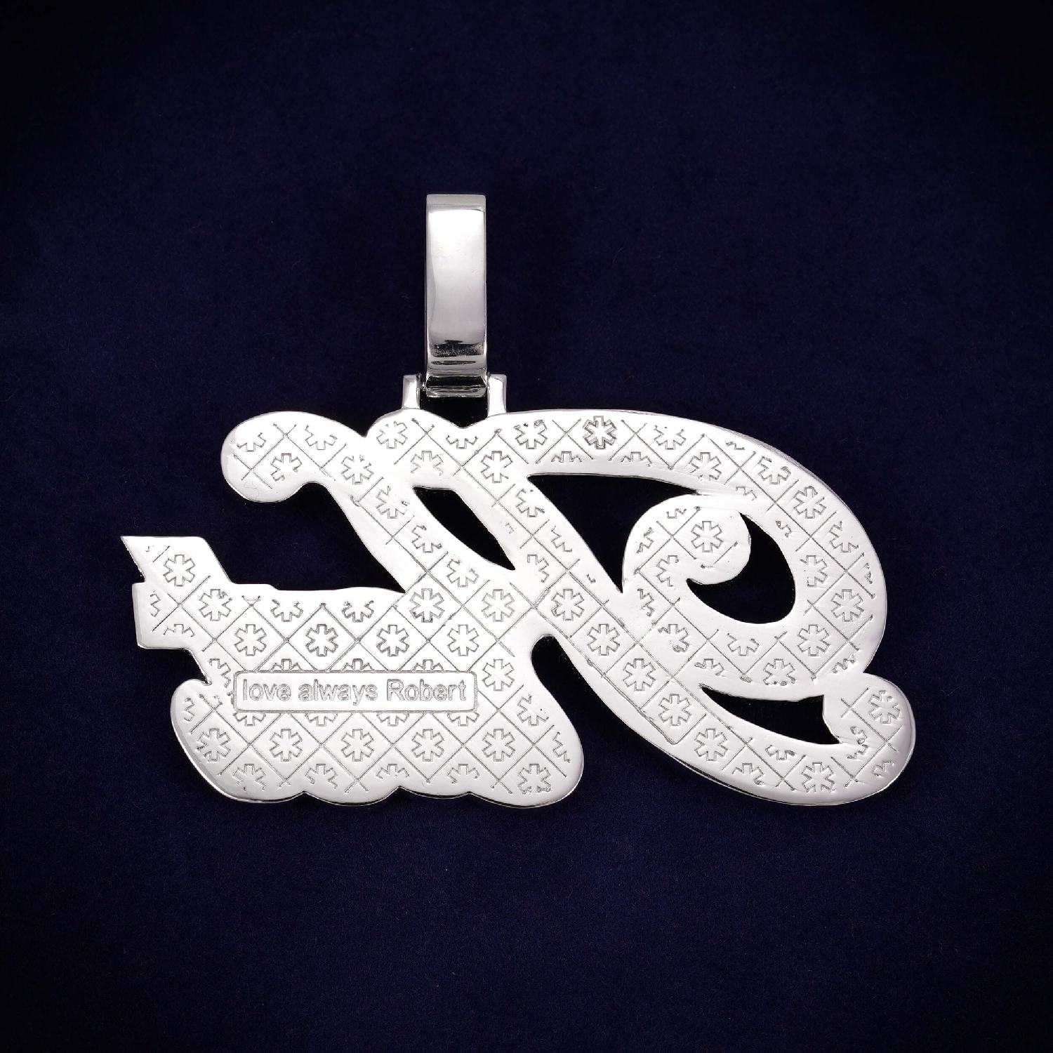 KAT Custom Moissanite Name Pendant 14K Gold、mySite、hinf8tx79