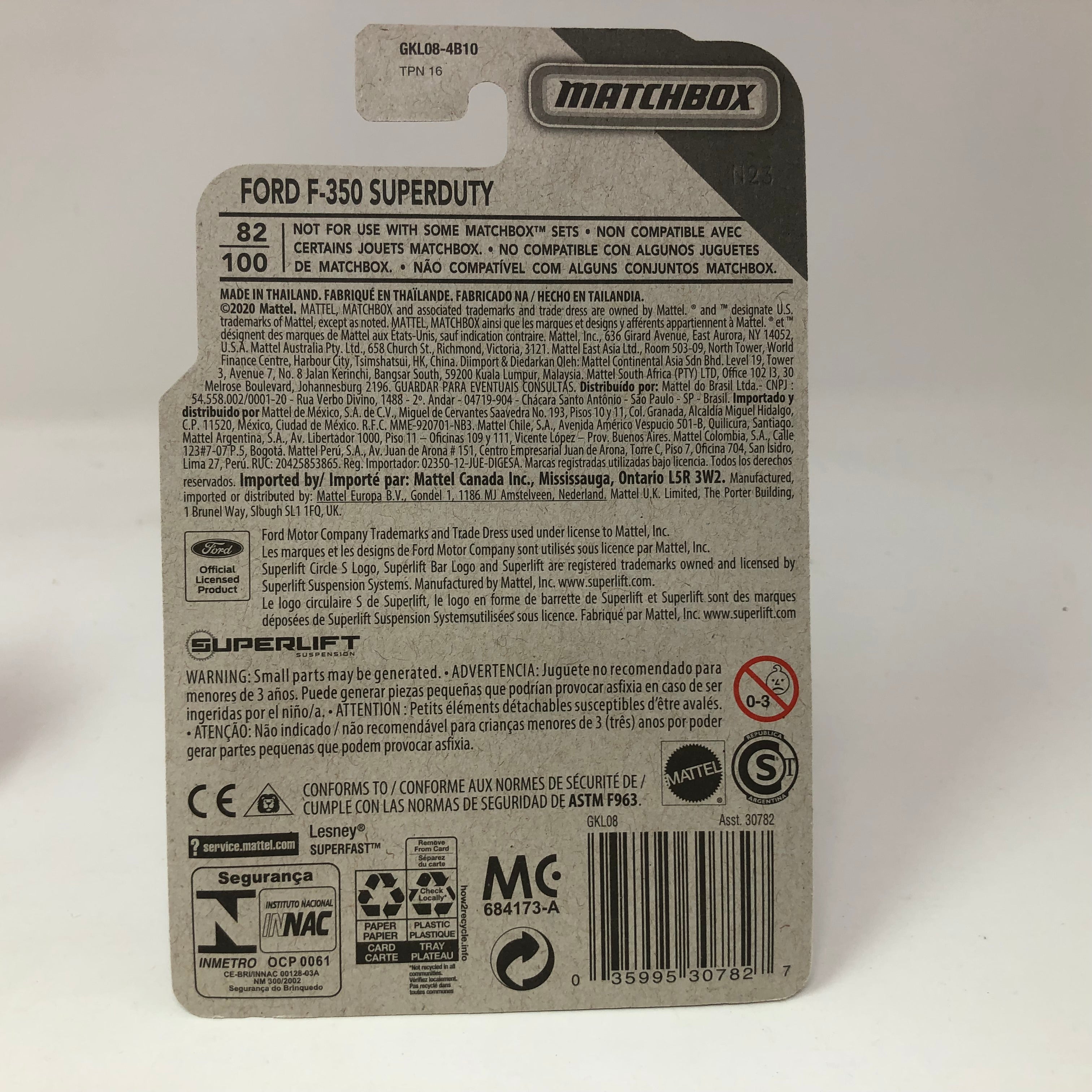 Ford F-350 Superduty #82 * Red * Matchbox 75 Years Basic Series、mySite、hgirdovlk