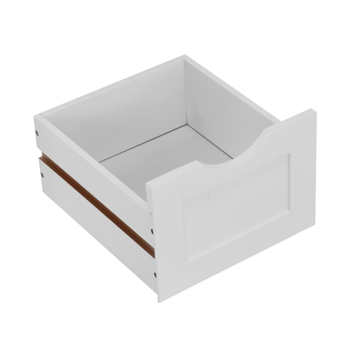 White Lift Top Entryway Storage Cabinet with 2 Safety Hinge, Wooden Toy Box、、casual