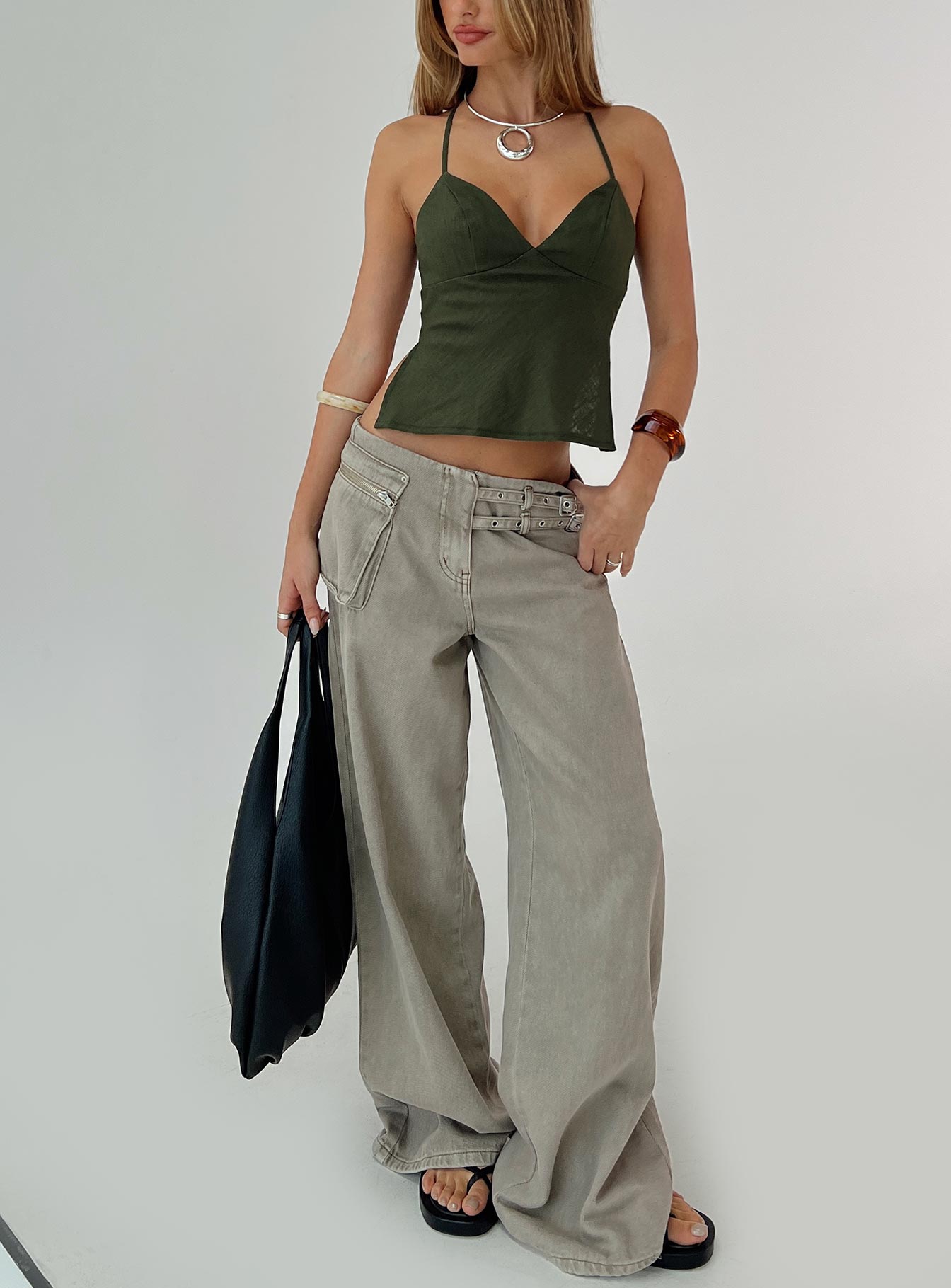 Hopelessly Devoted Top Forest Green、mySite、solidvoid