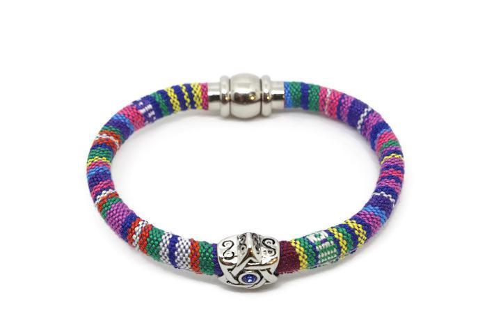 Swarovski Star of David Woven Cotton Bracelet- Teen Size、mySite、topwebapps
