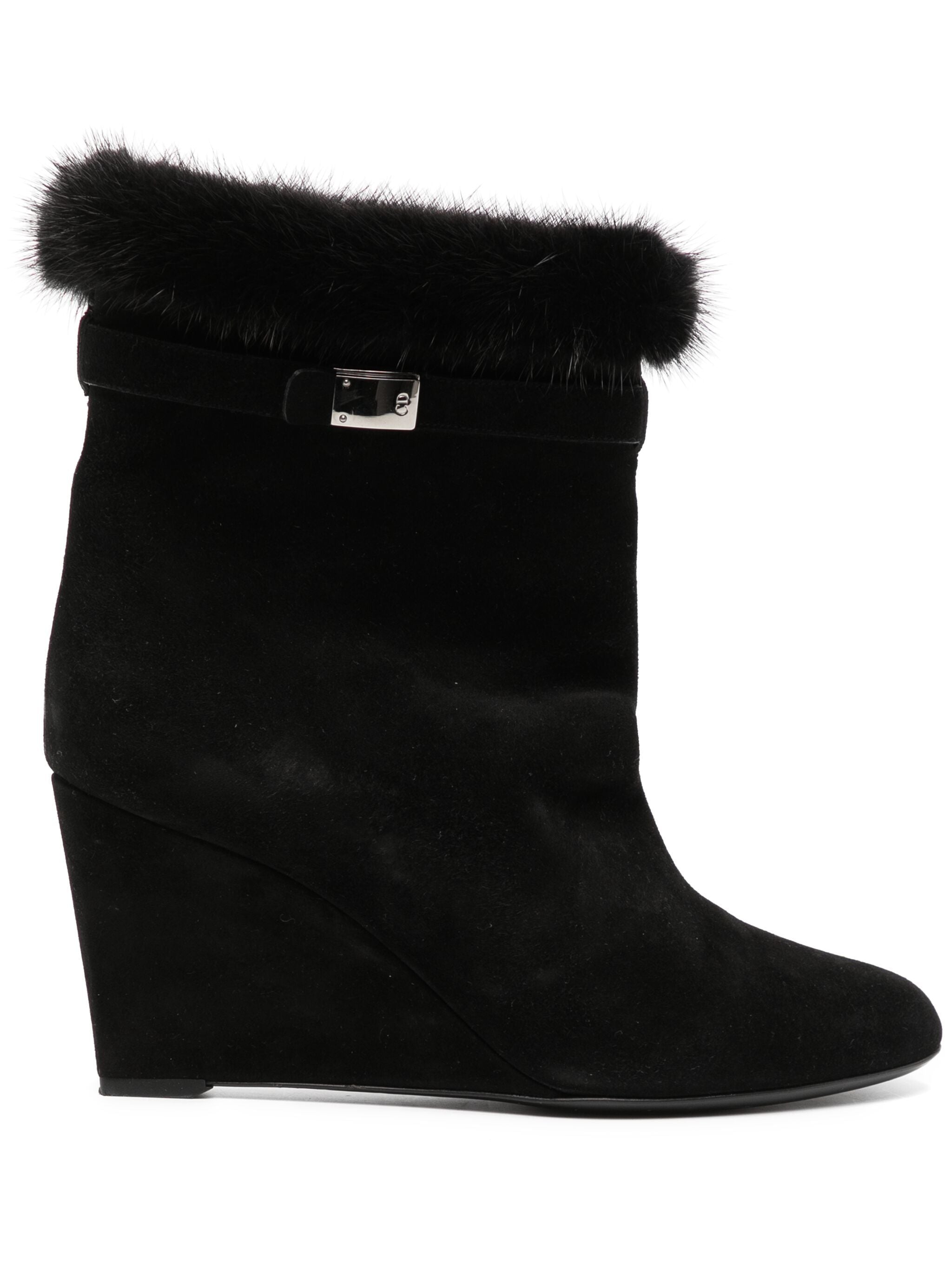 Fur Trim Ankle Boots、mySite、garminoutage.com