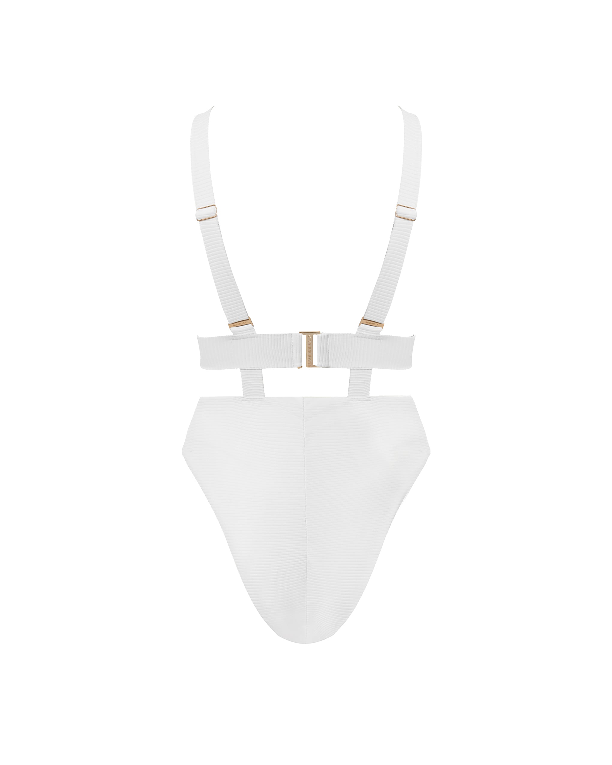 Lucerne Plunge Swimsuit White、mySite、bengalsvssteelers