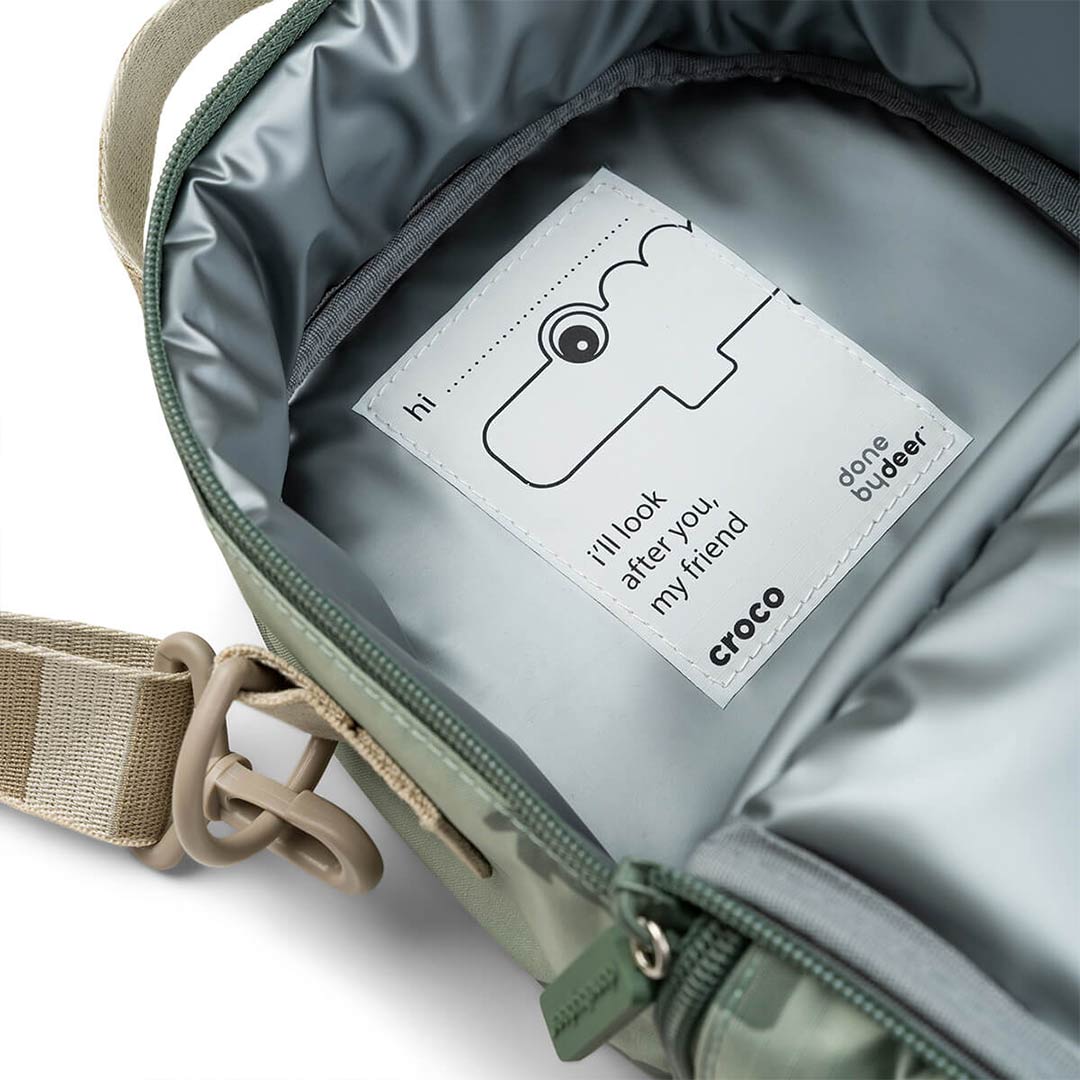  Done by Deer Kids Insulated Lunch Bag - Green - Croco、mySite、merchandisen
