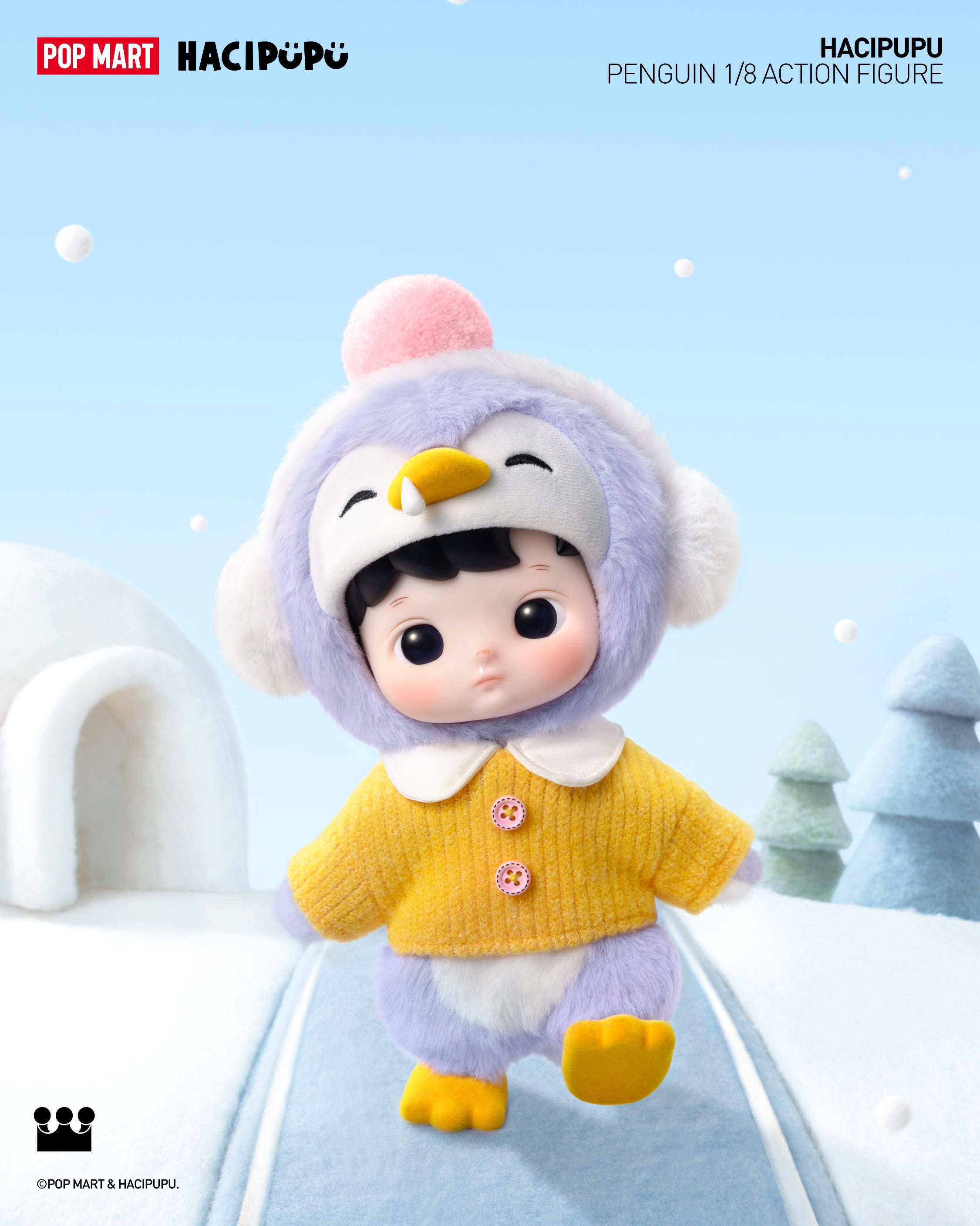  POP MART HACIPUPU Penguin 1/8 Action Figure、mySite、greenlandpopulation
