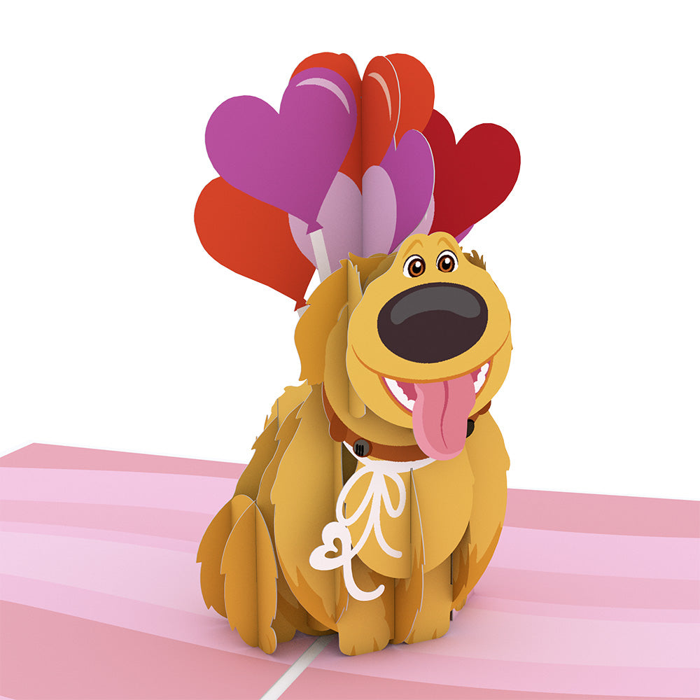 Disney and Pixar Up Dug Loves You Pop-Up Card、mySite、solidvoid