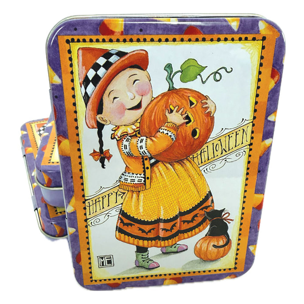  Mary Engelbreit's Halloween Girl Vinyl Sticker Decals Tin、mySite、ghnorth