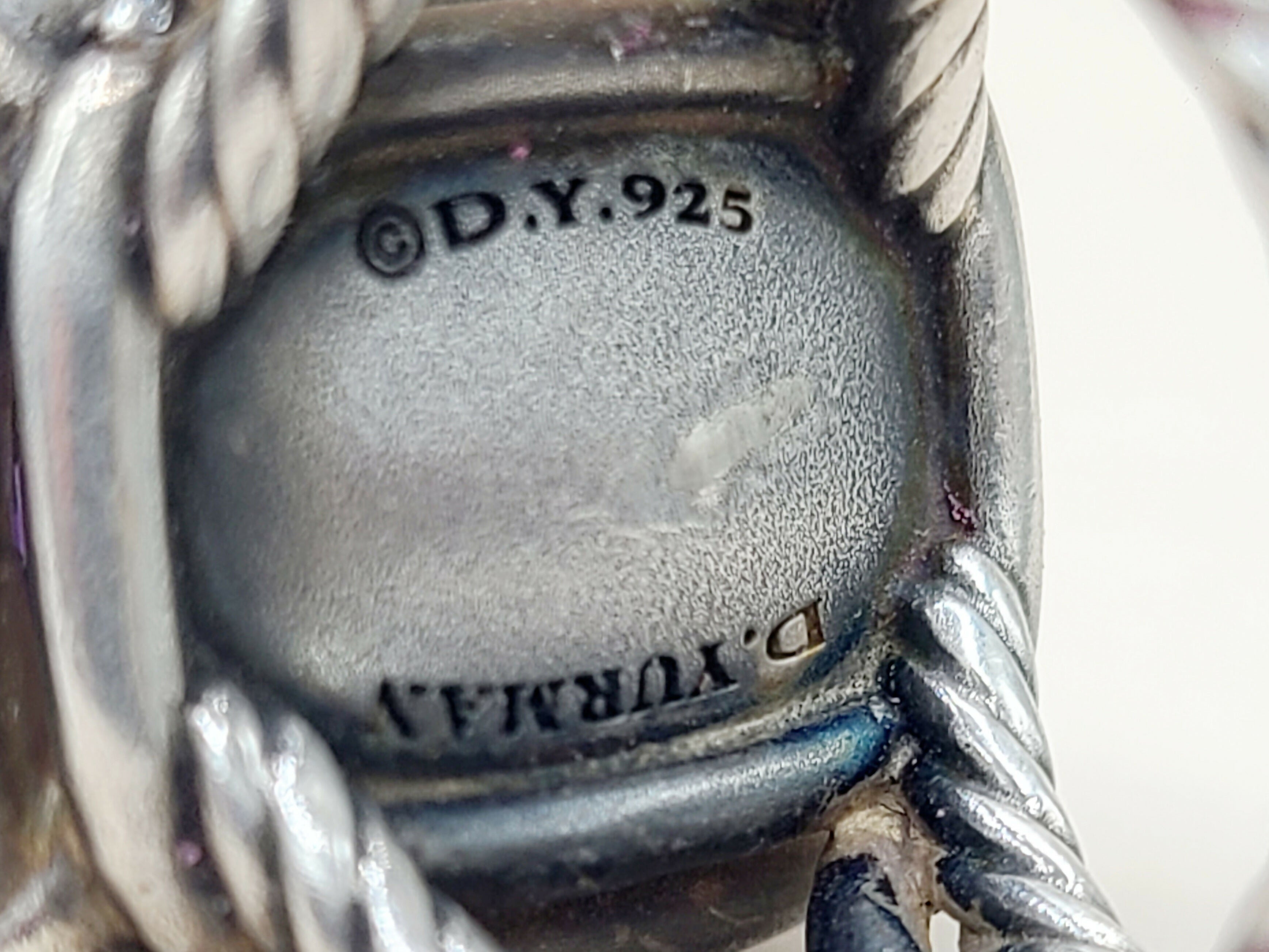 David Yurman Chatelaine Elongated Ring Amethyst & Diamonds、mySite、hinf8tx79