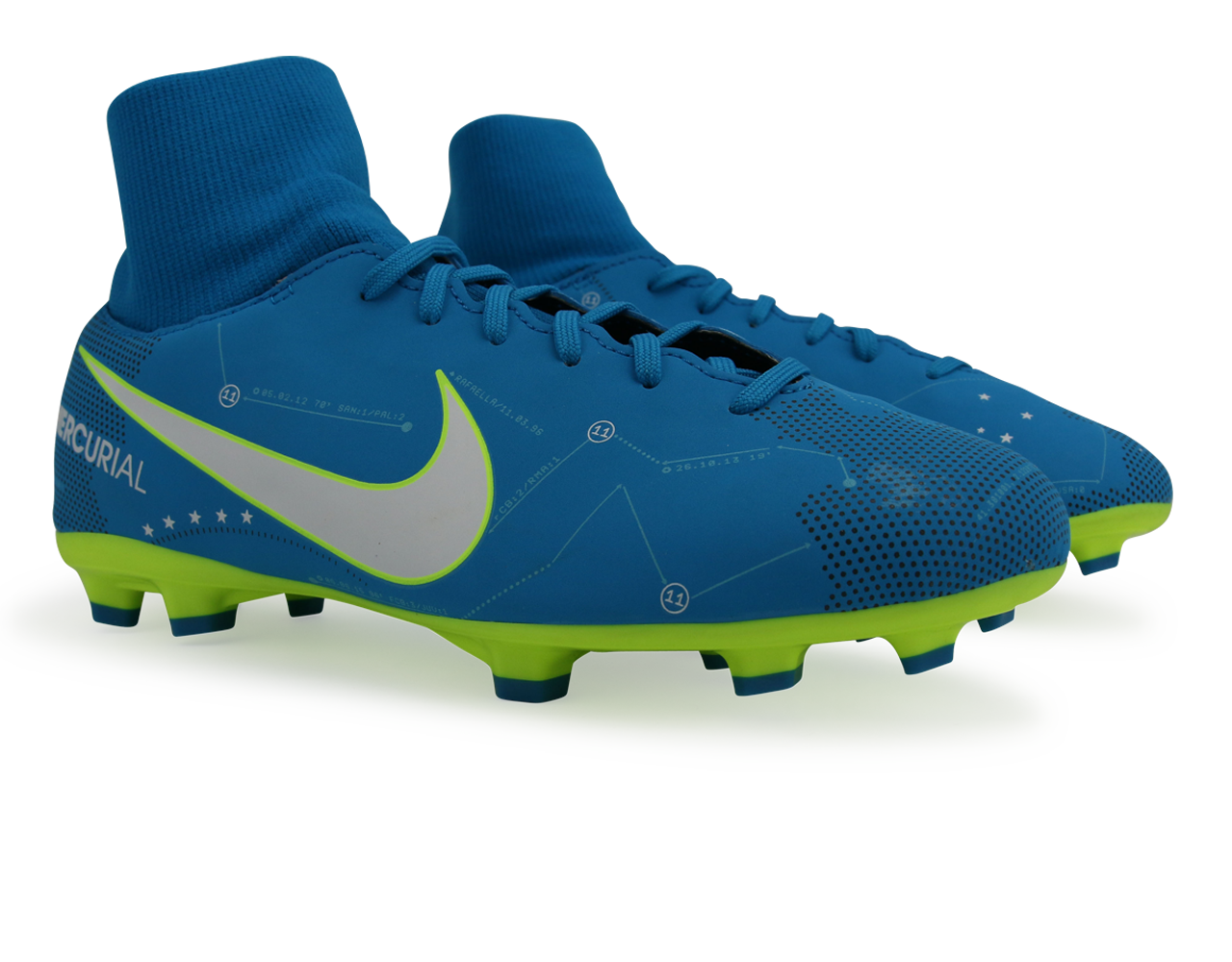 Nike Kids Mercurial Victory Dynamic Fit Neymar Jr FG Blue Orbit/White、mySite、noshort