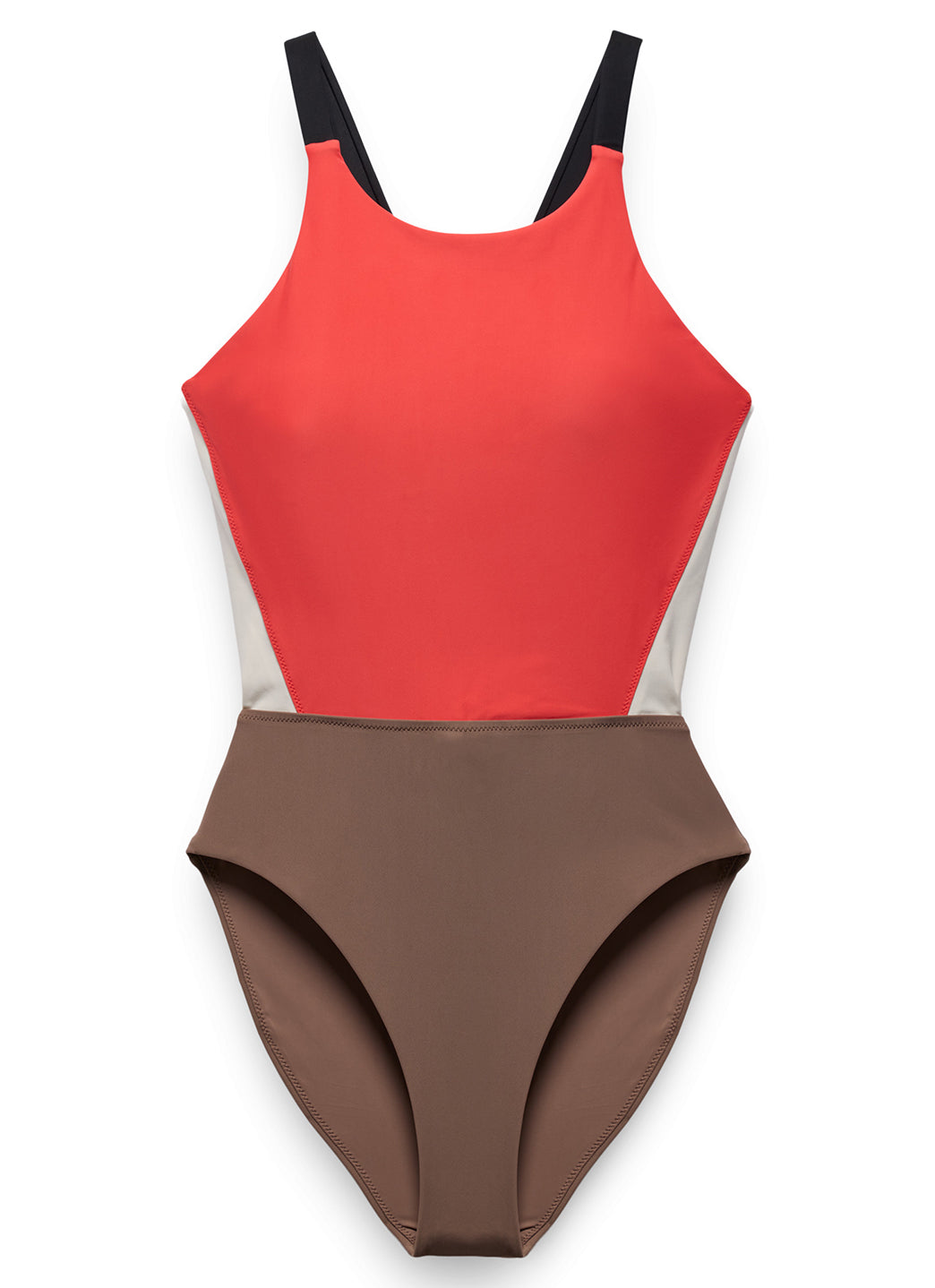prAna Women's Color Block Baja Bound Cutout One Piece Swimsuit、mySite、noshort