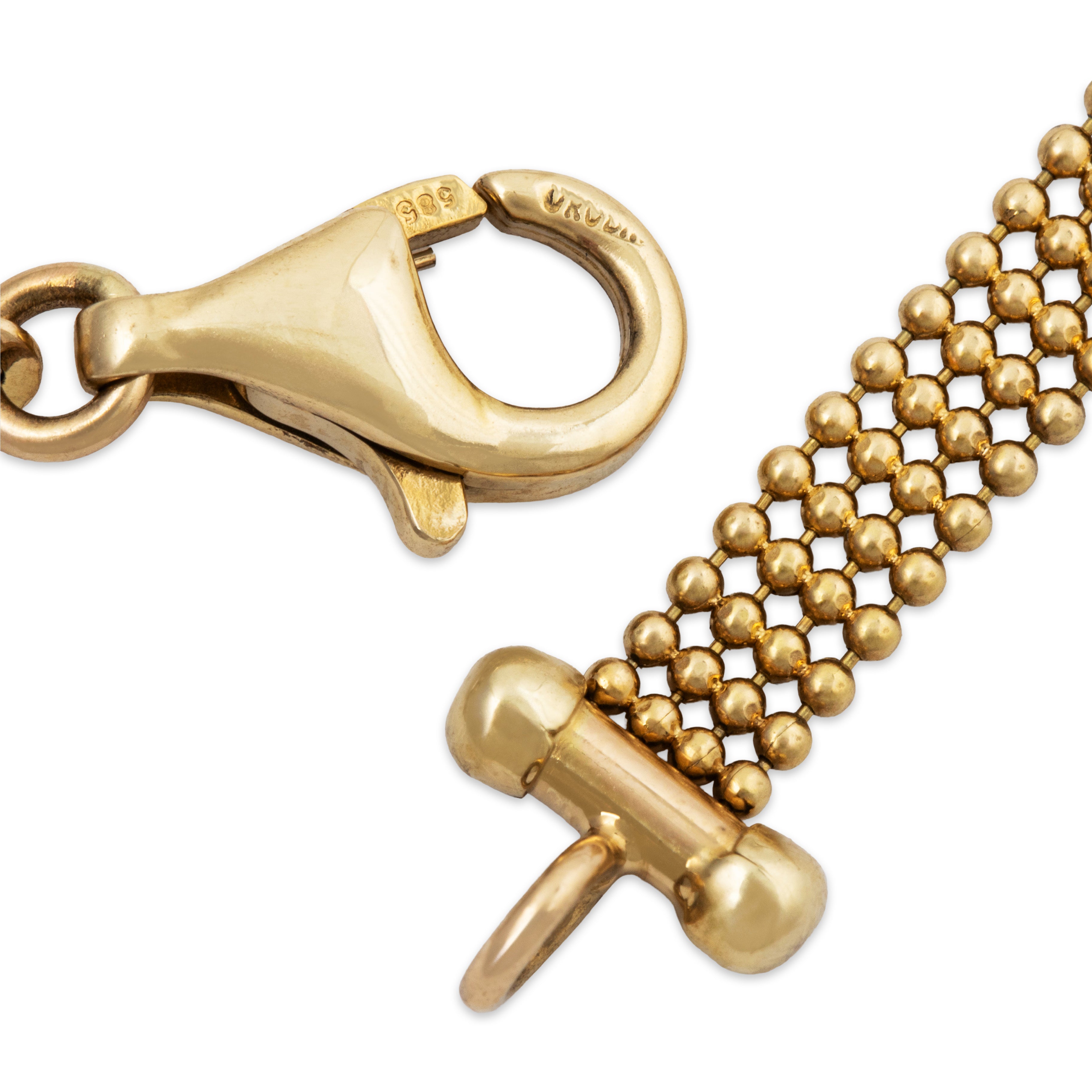 Vintage Wonderful 14k Yellow Gold .6cttw Diamond Woven Chain Drop Necklace 17、mySite、hinf8tx79