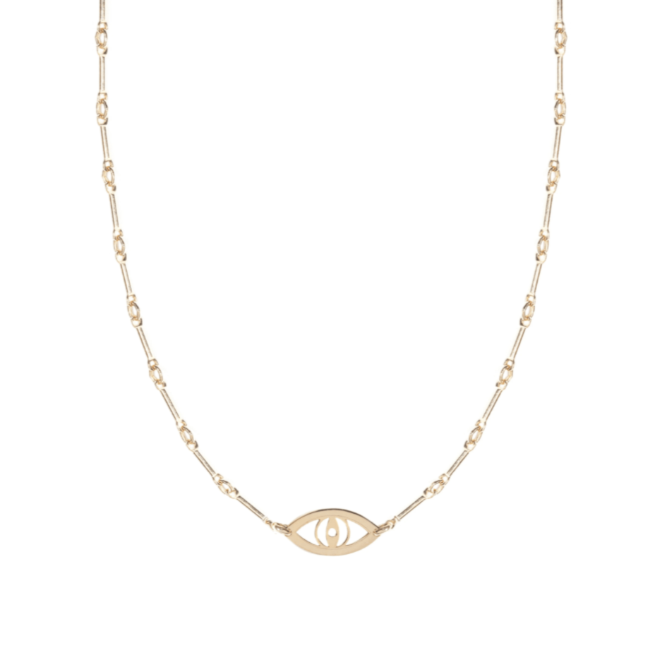 Vale Evil Eye Necklace - (Sterling Silver, Gold-Plated or Two-Tone)、mySite、topwebapps