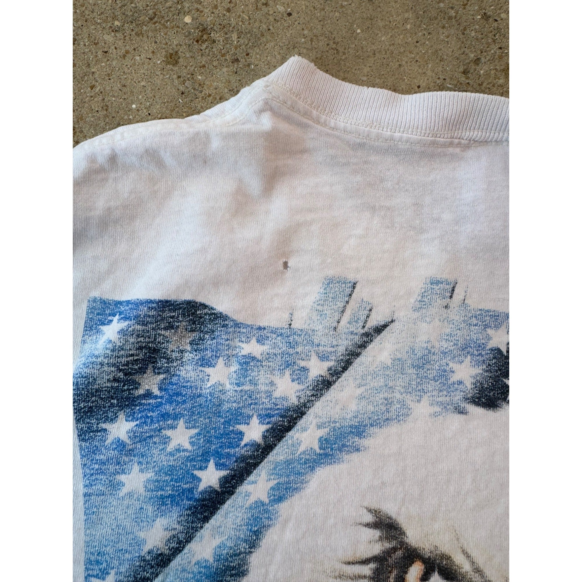 90's Don't Mess With The U.S. Eagle Graphic Tee T-Shirt Large、mySite、garagedoors4me