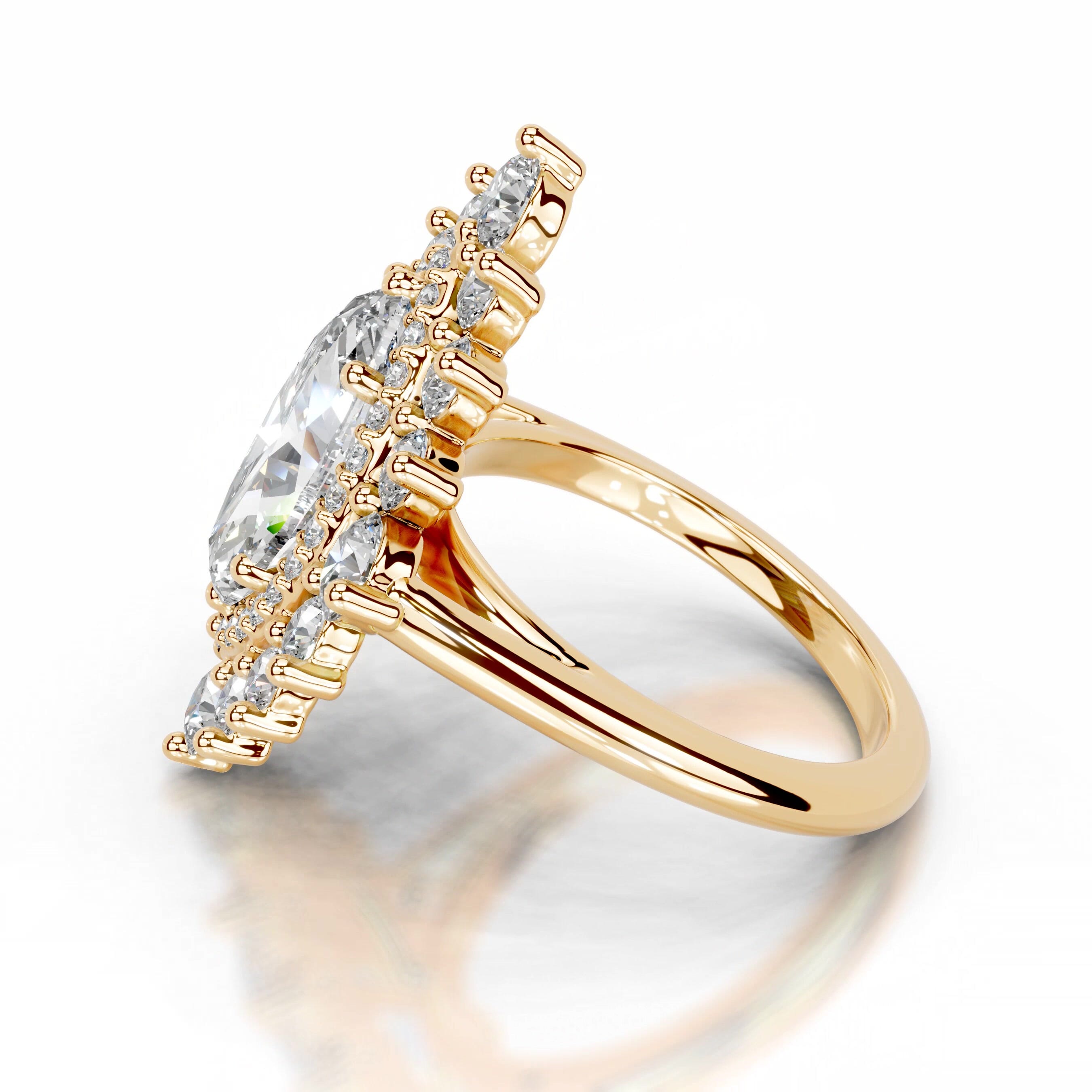 Bruna Lab Grown Diamond Ring - 18K Yellow Gold、mySite、hinf8tx79