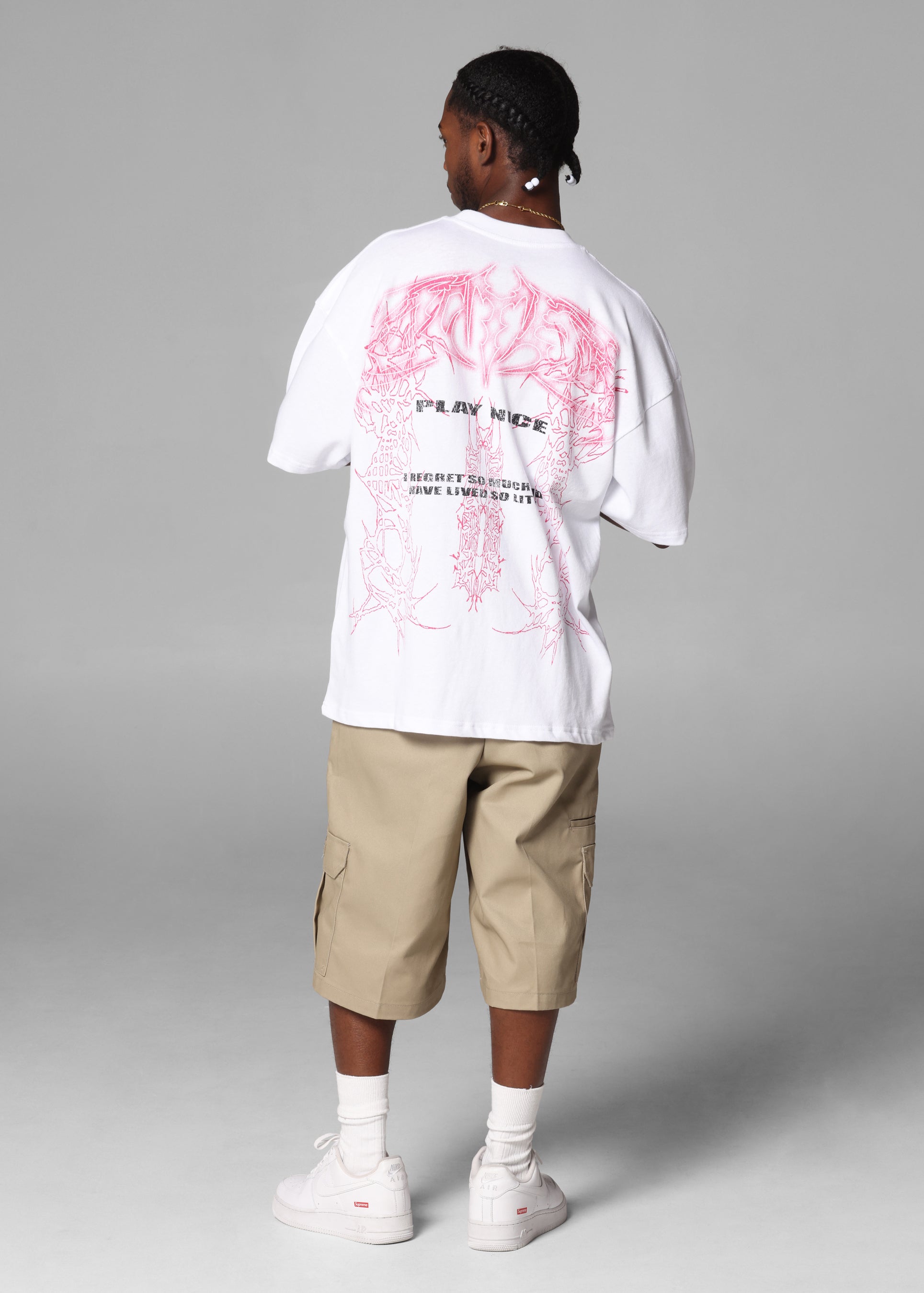 Loiter Dog Pound Vintage T-Shirt White、mySite、zt4zffjzw