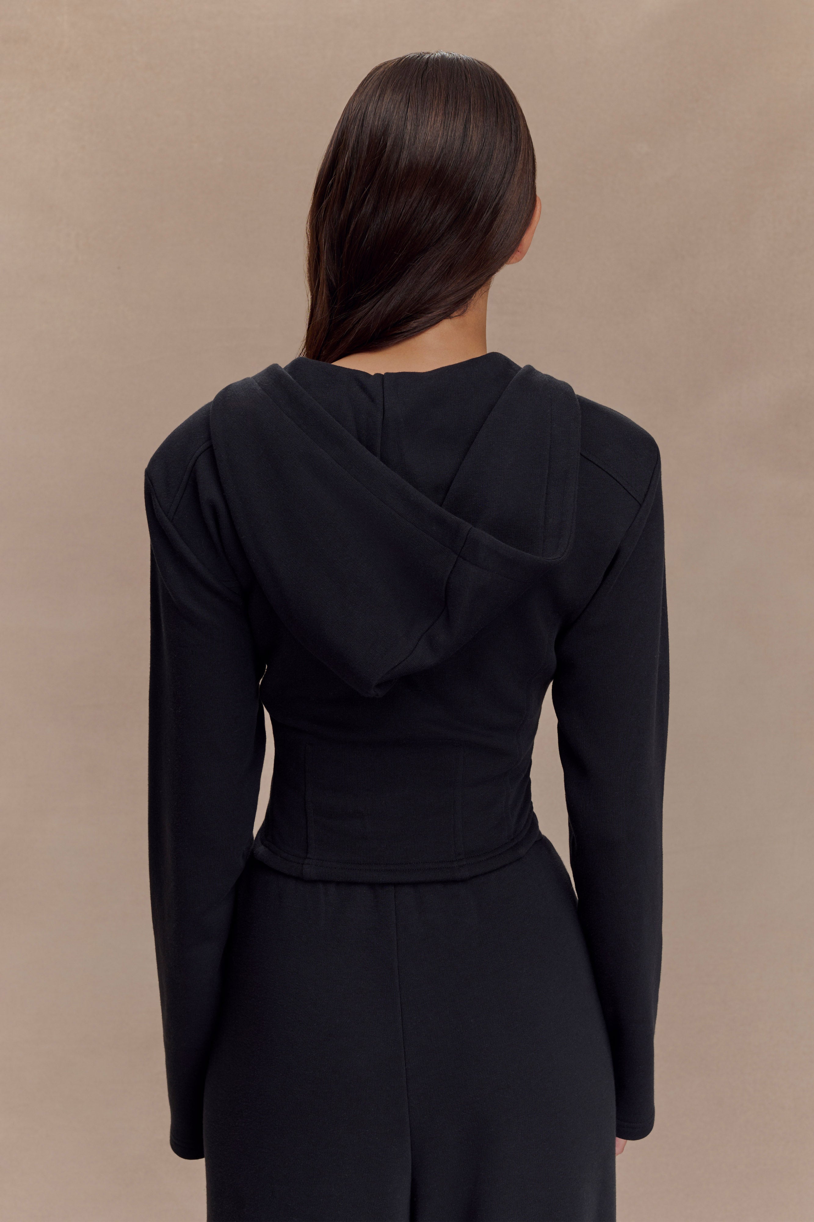 Quinn Zip Up Hoodie - Black、mySite、solidvoid