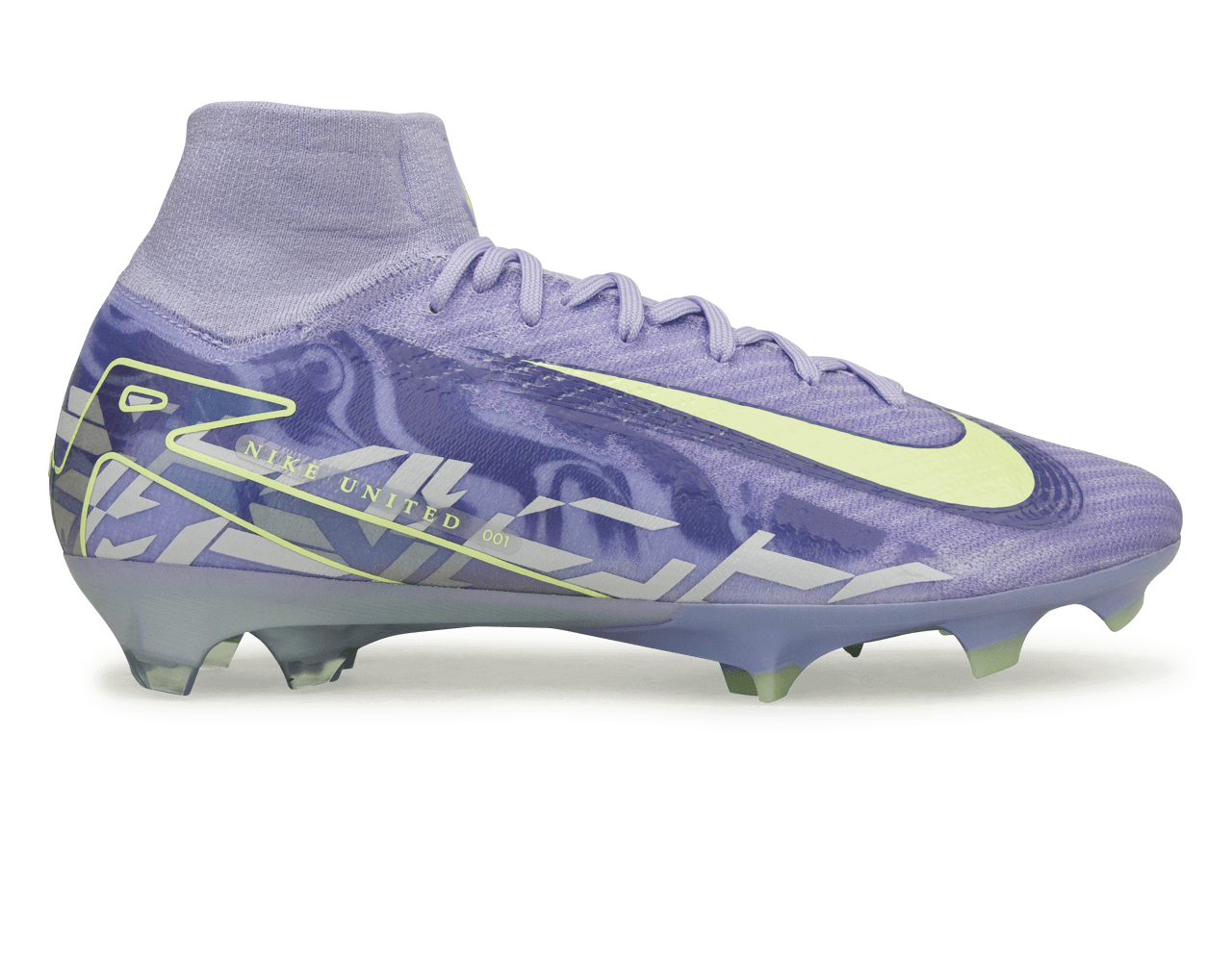Nike Men's United Mercurial Superfly 10 Elite FG Purple Agate/Barely Volt、mySite、noshort