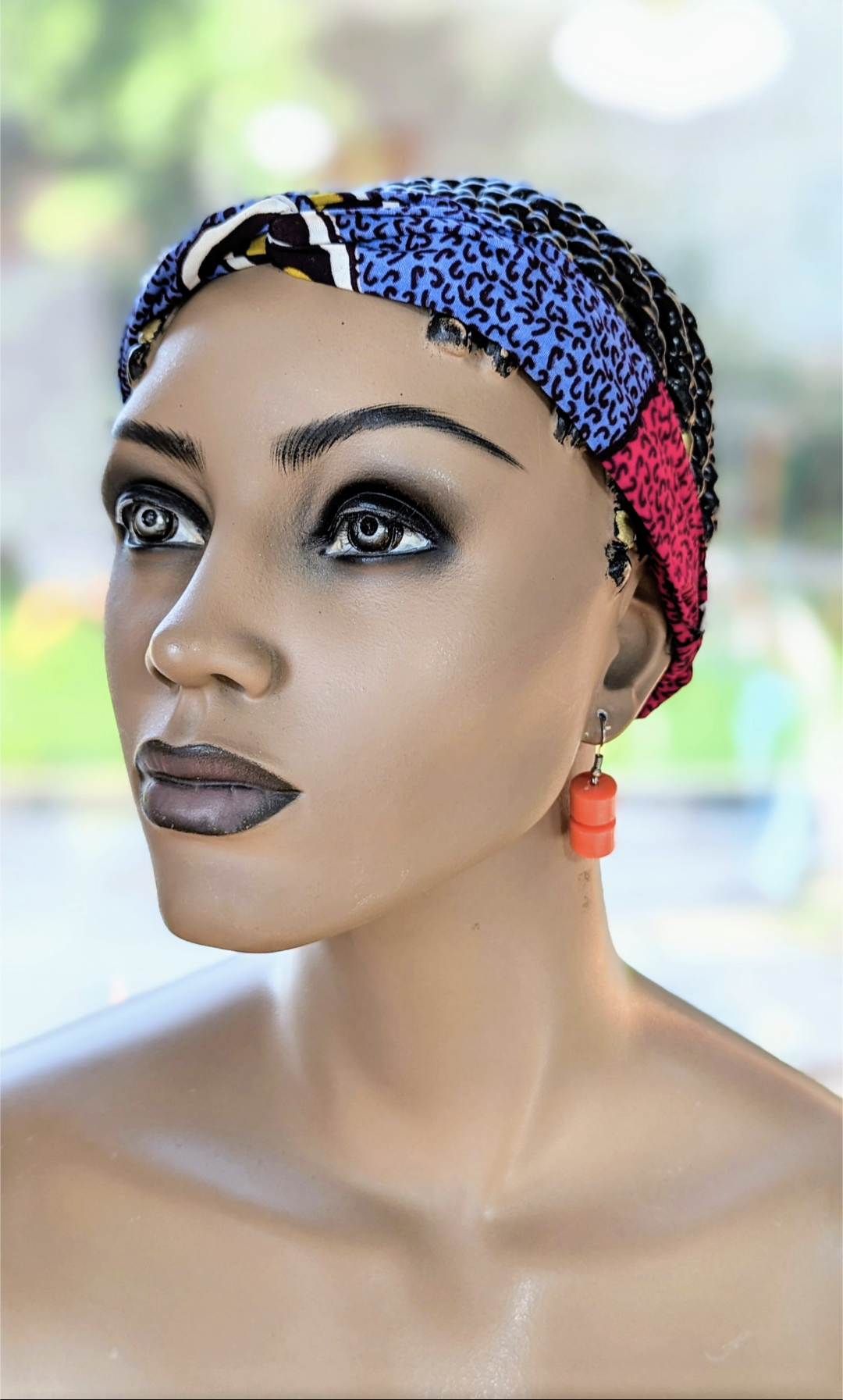 Dupsie's AmaSerwaa African print Advise Headband DPAPGHB3、mySite、solidvoid