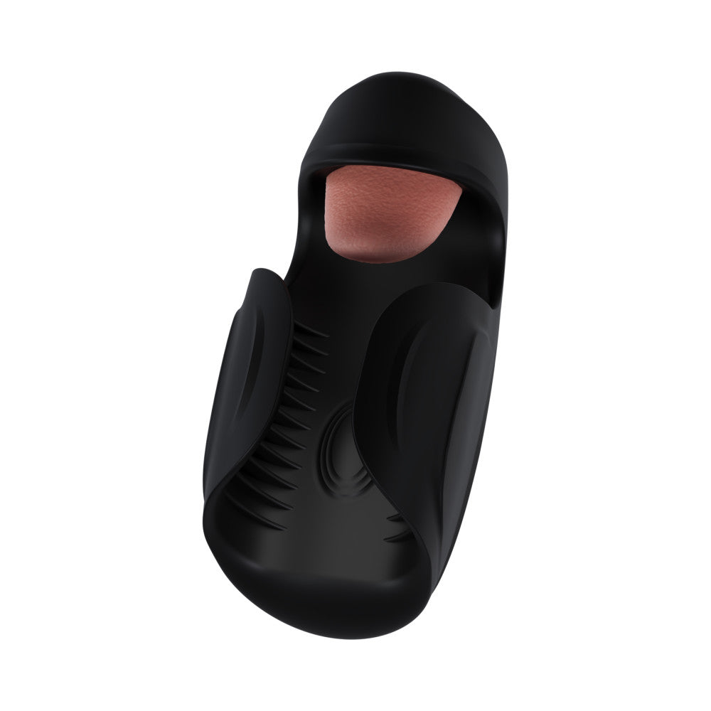 M For Men By Blush® | Lickety Split - Vibrating Automatic Male Masturbator With Tongue Licking Oral Stimulator - Black、mySite、bottomscart
