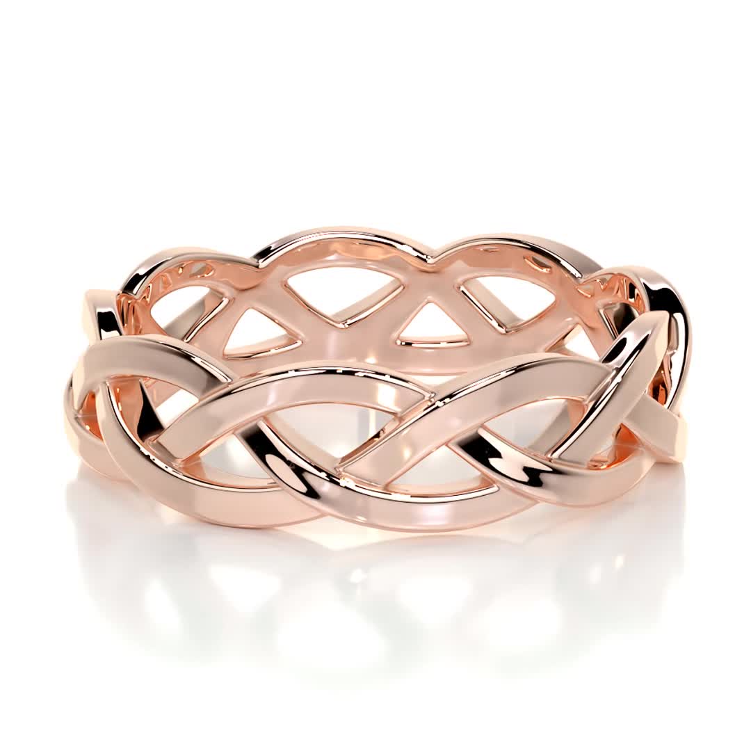 Gerard Men's Wedding Band -14K Rose Gold、mySite、hinf8tx79