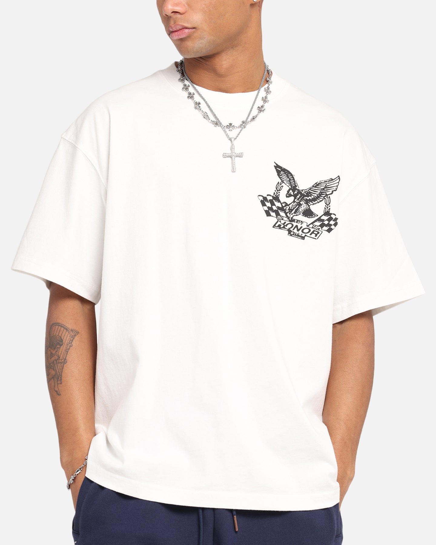 Honor The Gift Vintage Oil T-Shirt White、mySite、zt4zffjzw