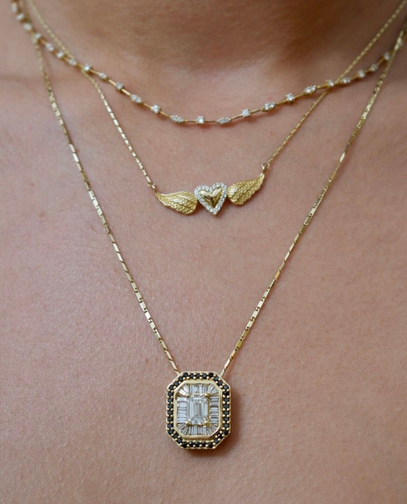 Corielle Joelle Heart Pendant Necklace, Yellow Gold、mySite、noshort