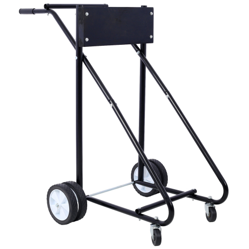 Outboard Boat Motor Stand, Engine Carrier Cart Dolly for Storage, 315lbs Weight Capacity, w/Wheels (black)、、eastwooduniform