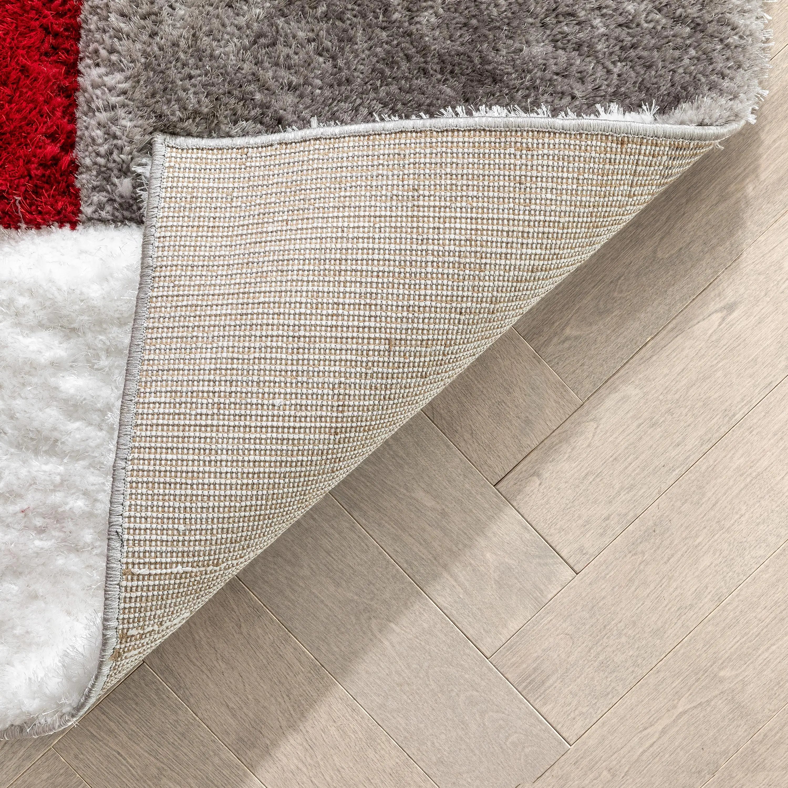 Escondido Red Modern Geometric 3D Textured Shag Rug、mySite、gigharbornorthrealestate