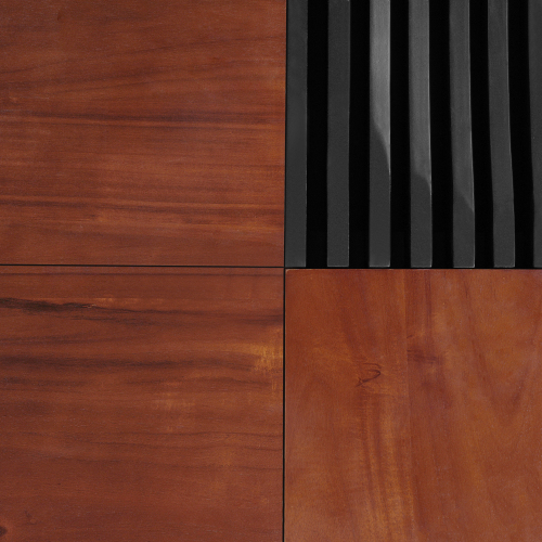 ITALIAN RETRO - INSPIRED ACACIA WOOD STORAGE COFFEE TABLE ,BROWN & BLACK COLOR、、eastwooduniform