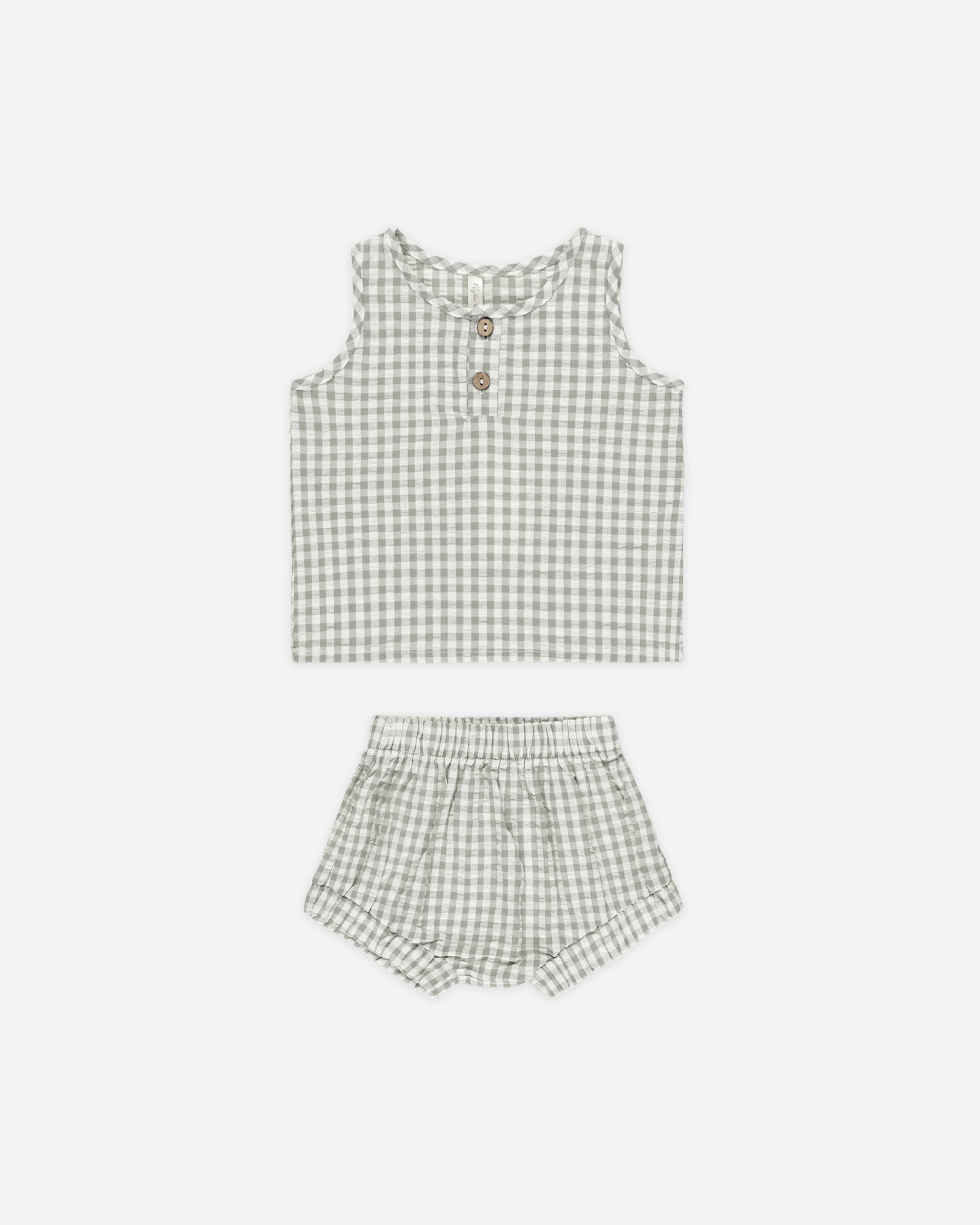  Baby Tank Set || Eucalyptus Gingham、mySite、layawaytickets