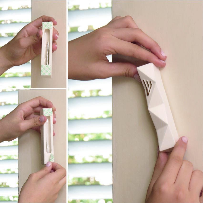 Modern Geometric Mezuzah - White and Silver、mySite、topwebapps