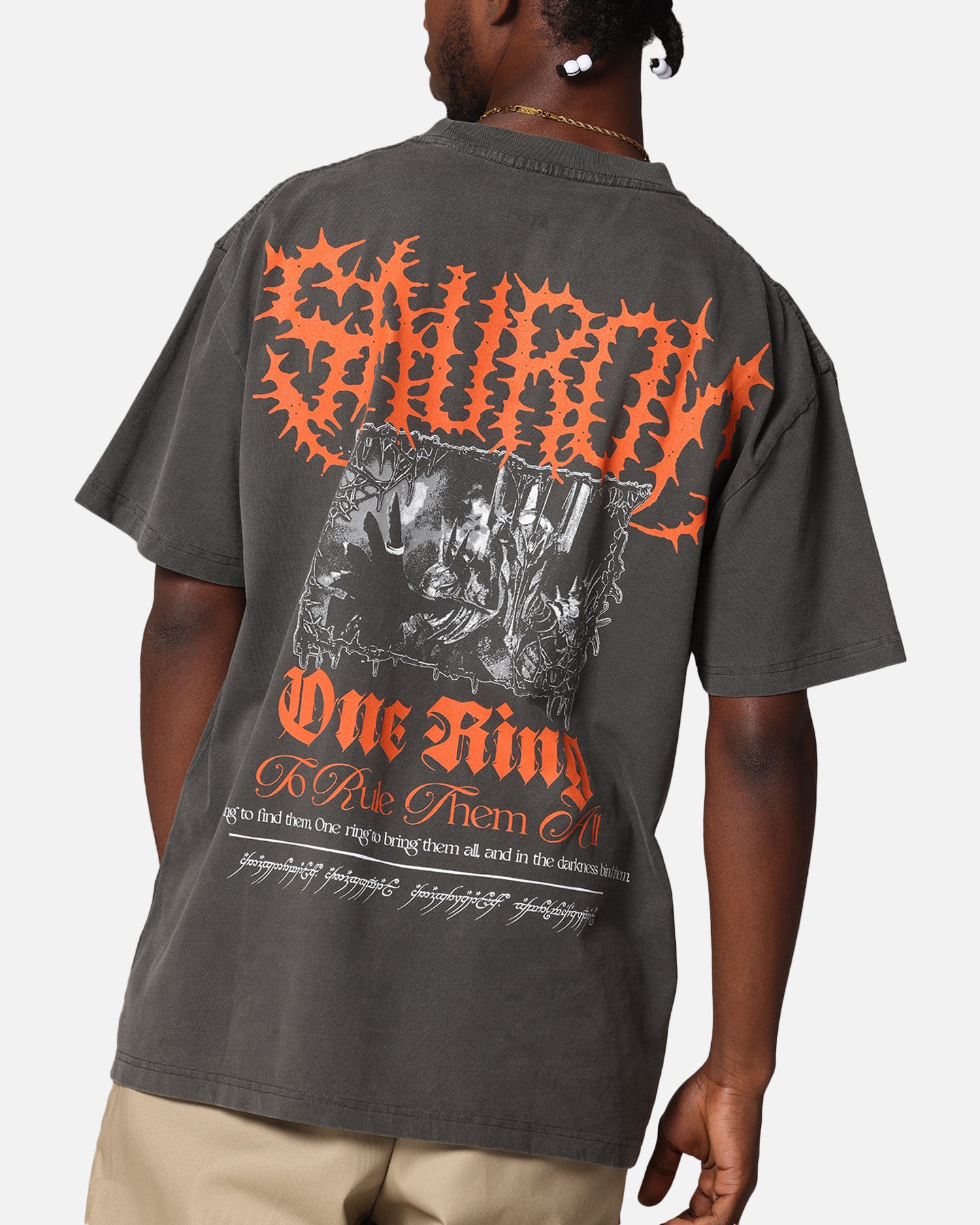 American Thrift X The Lord Of The Rings Sauron Heavy T-Shirt Black Wash、mySite、zt4zffjzw