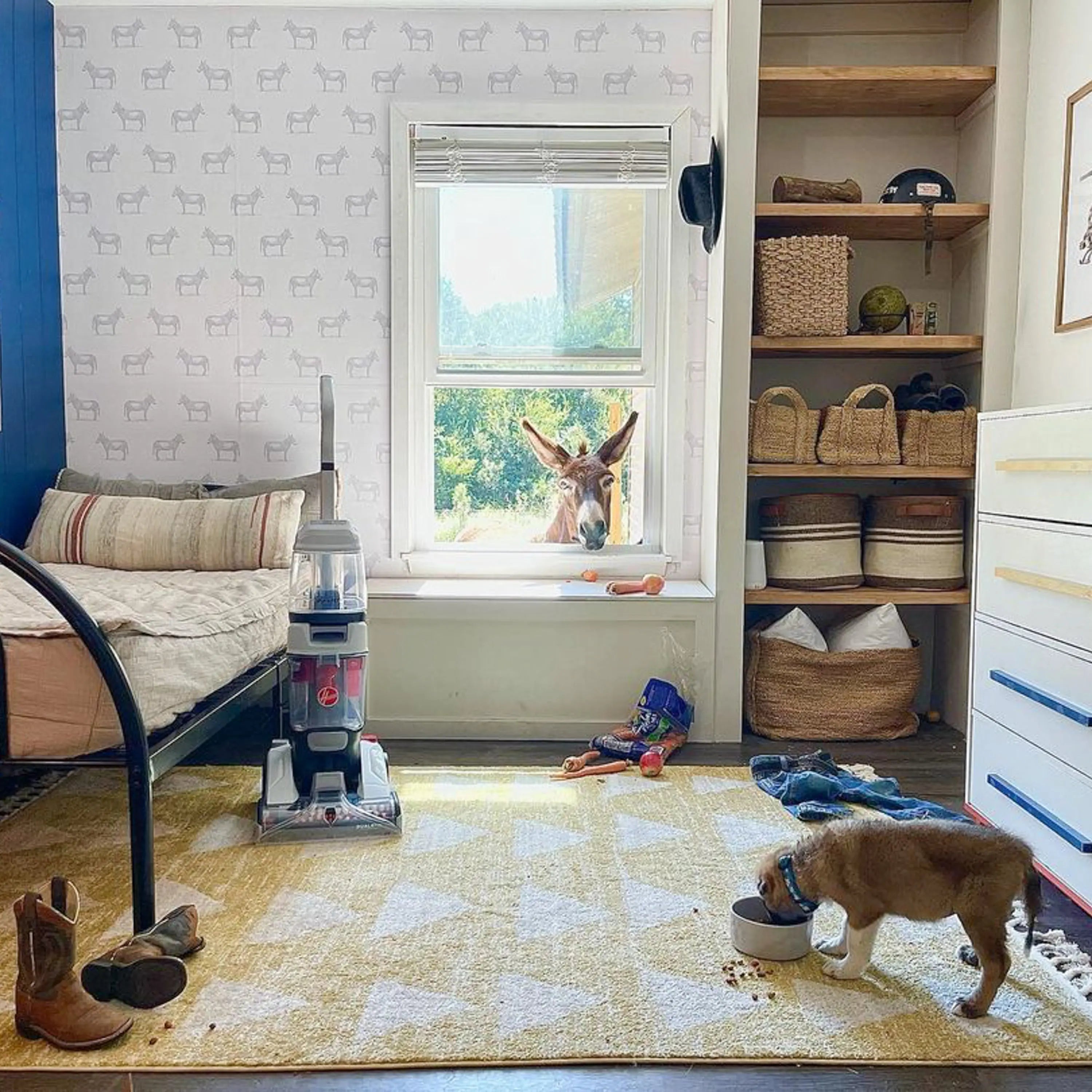 Triangles Modern Geometric Pattern Yellow Kids Rug、mySite、gigharbornorthrealestate