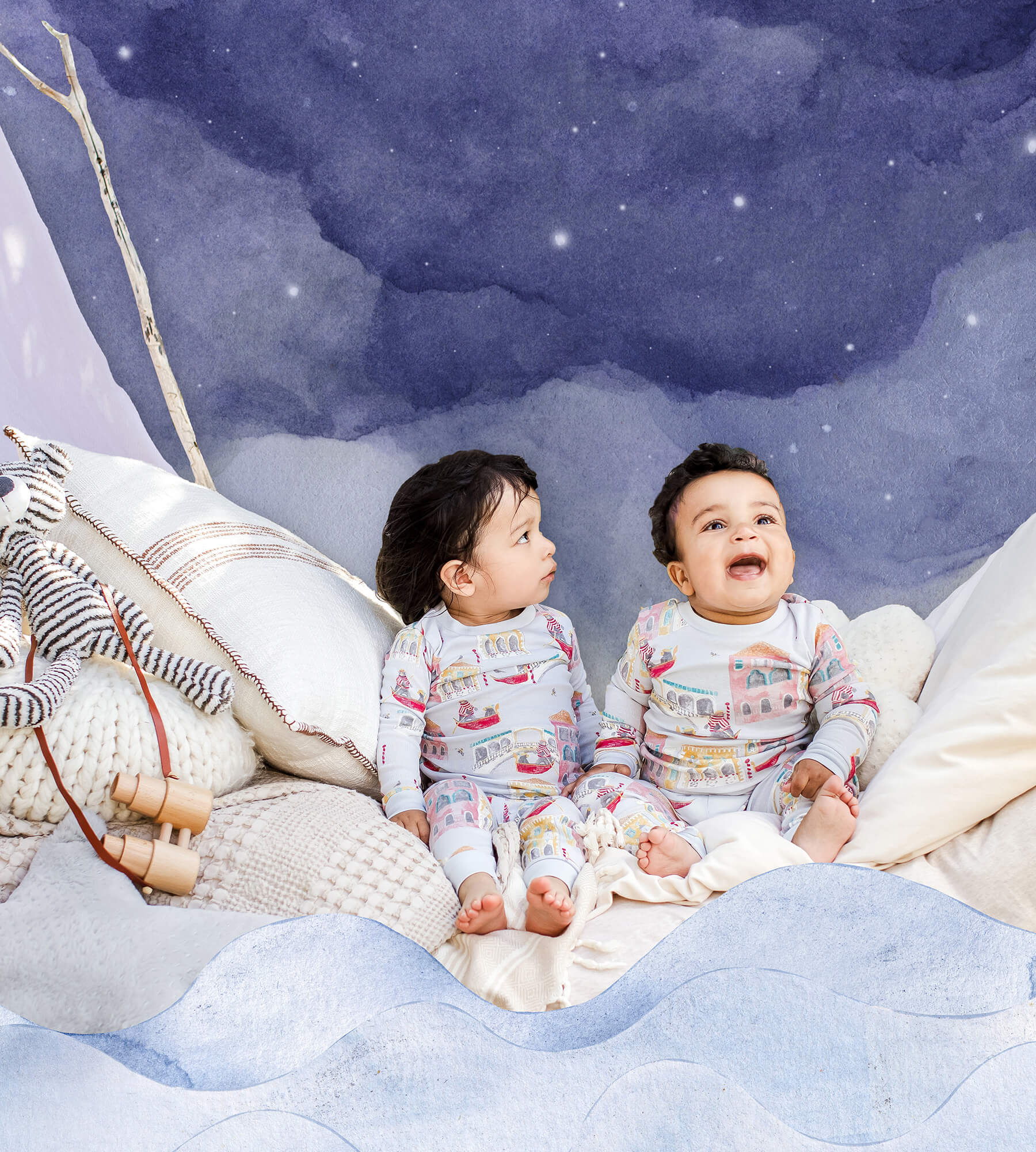 On The Gondola Organic Cotton Pajamas、mySite、g9winljtr