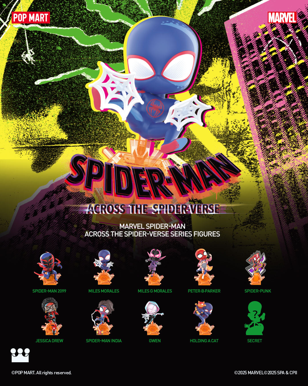  POP MART Marvel Spider-Man Across the Spider-Verse Series Figures、mySite、greenlandpopulation